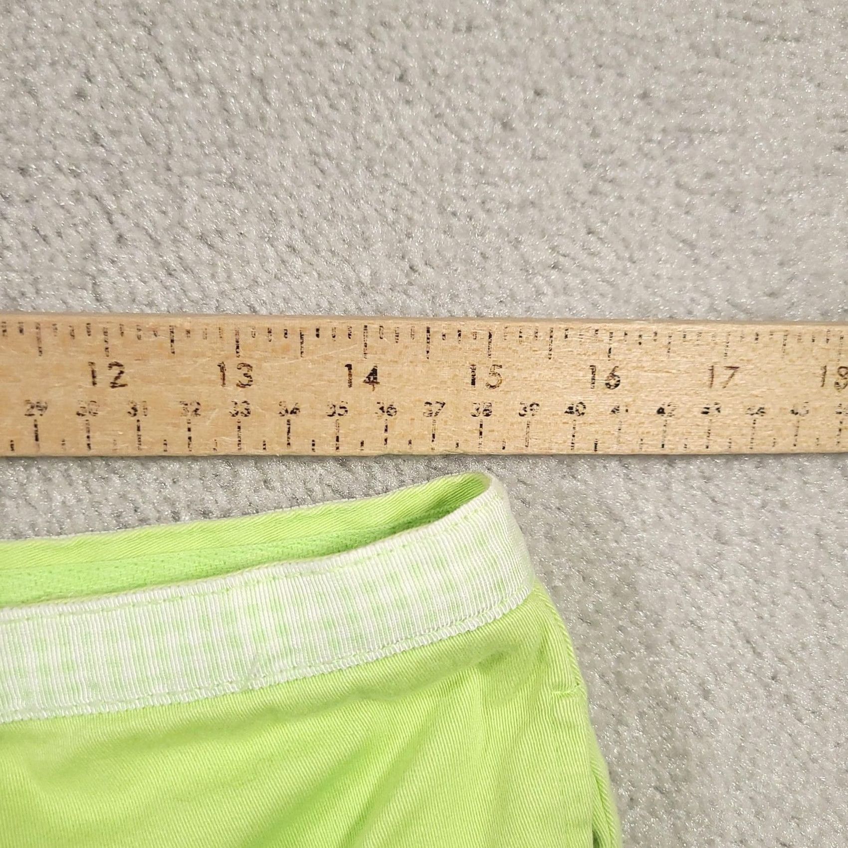 Vintage Duck Head Pants Womens 12 Green Stretch Casual Ankle Cropped Button Detail Pockets Size 34" / US 12 / IT 48 - 7 Thumbnail