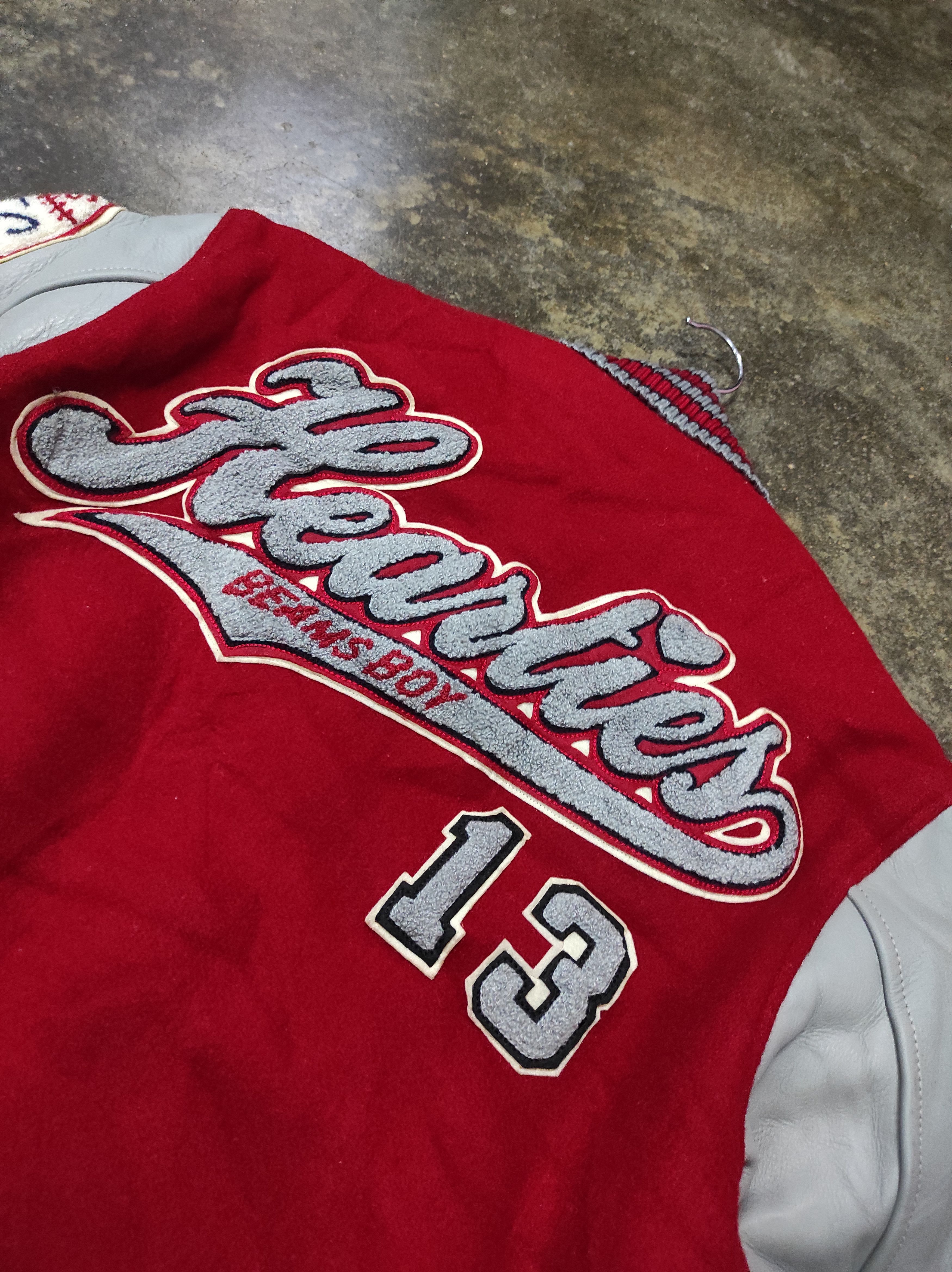 Beams Japan RARE ATHLETE BEAMS BOY VARSITY JACKET LEATHER Size US S / EU 44-46 / 1 - 8 Thumbnail