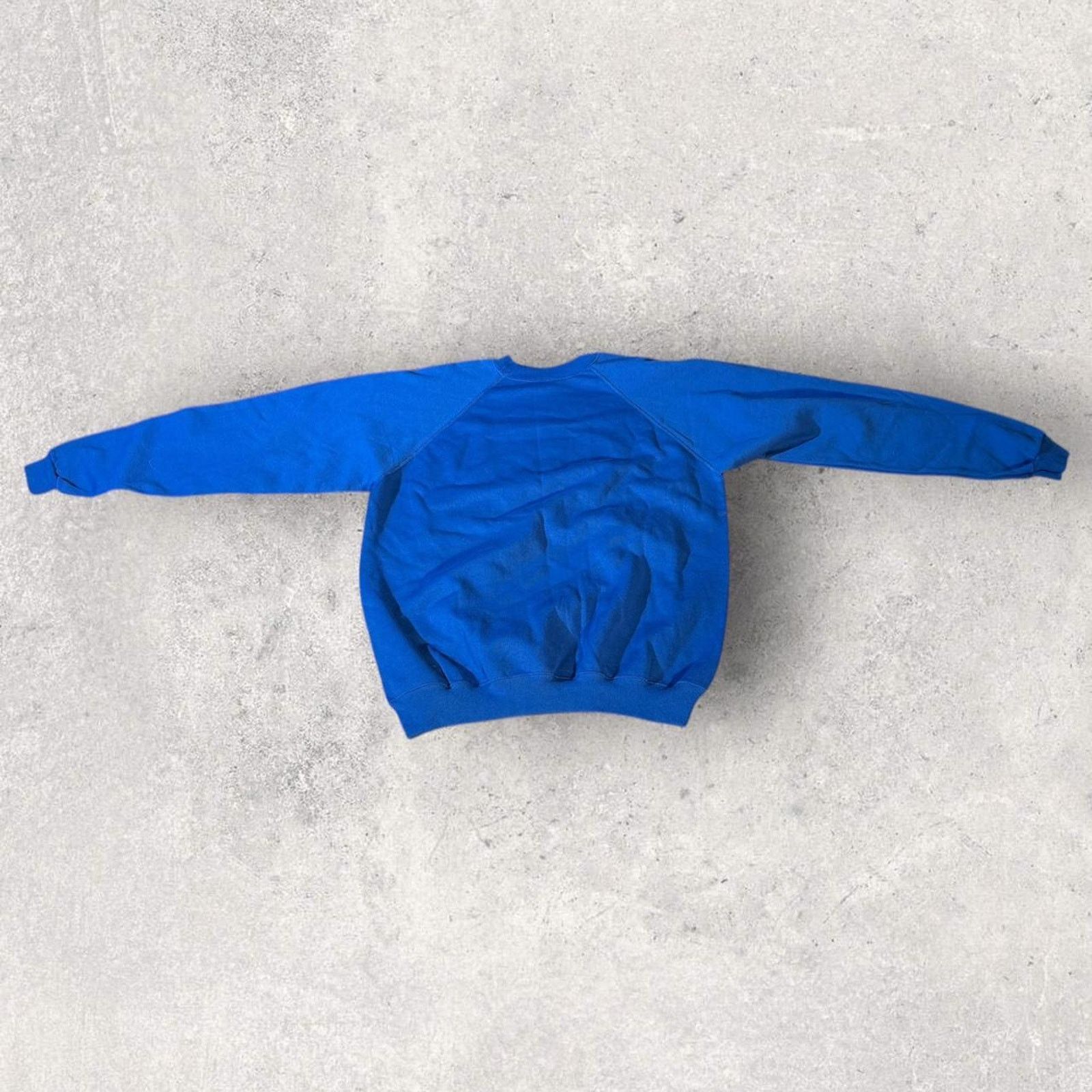 Hanes Vintage 80’s Operation Blueprint Blue Crewneck Size US XL / EU 56 / 4 - 7 Thumbnail