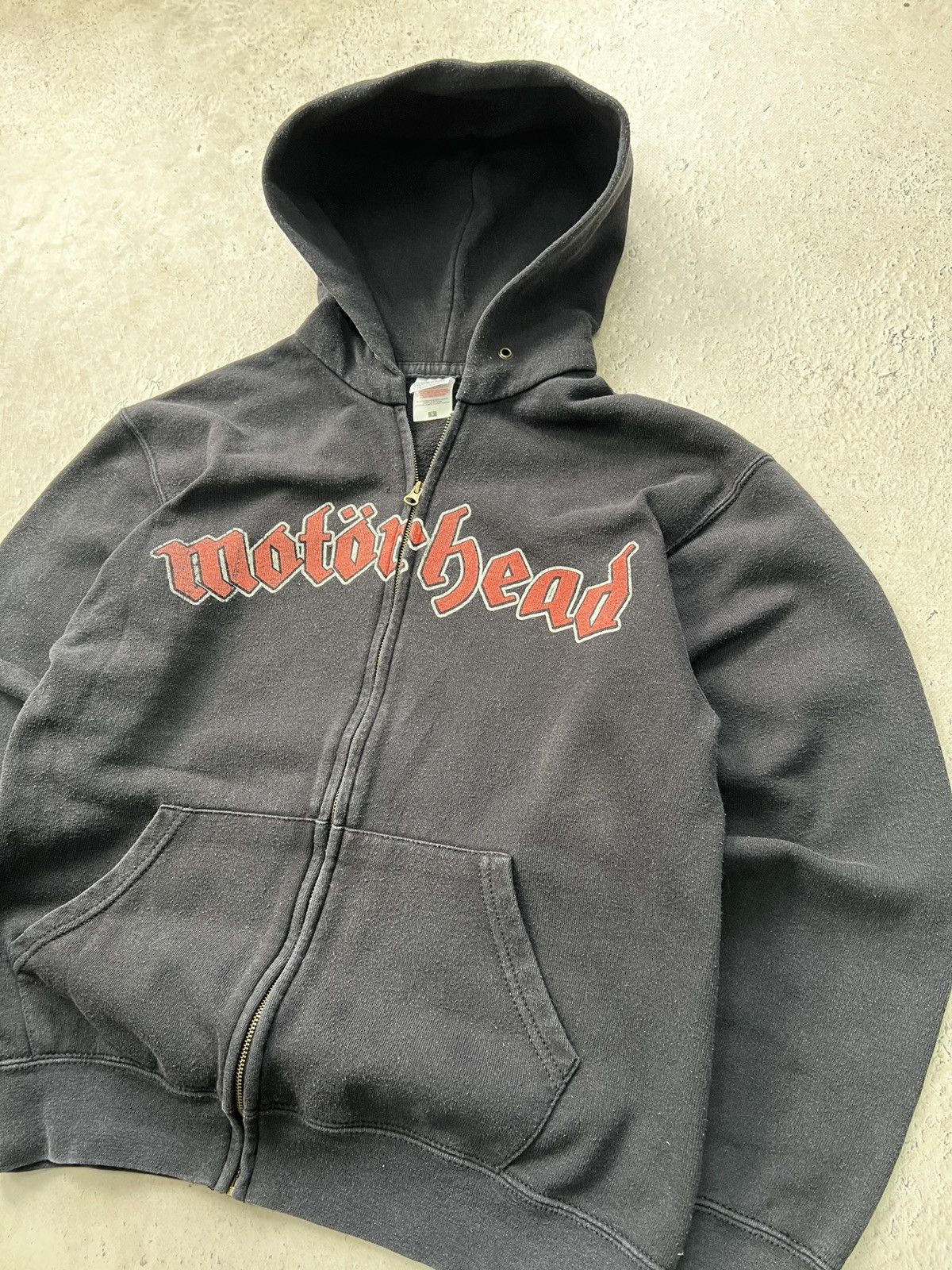 Band Tees × Vintage Vintage 90's Motorhead hoodie zip rock band Motörhead Size US S / EU 44-46 / 1 - 5 Thumbnail
