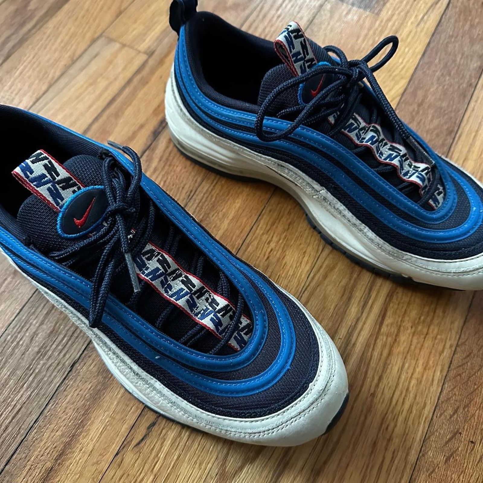 Nike Nike Air Max 97 TT PULL TAB Obsidian/University Red/Sail 9.5 Size US 9.5 / EU 42-43 - 2 Thumbnail