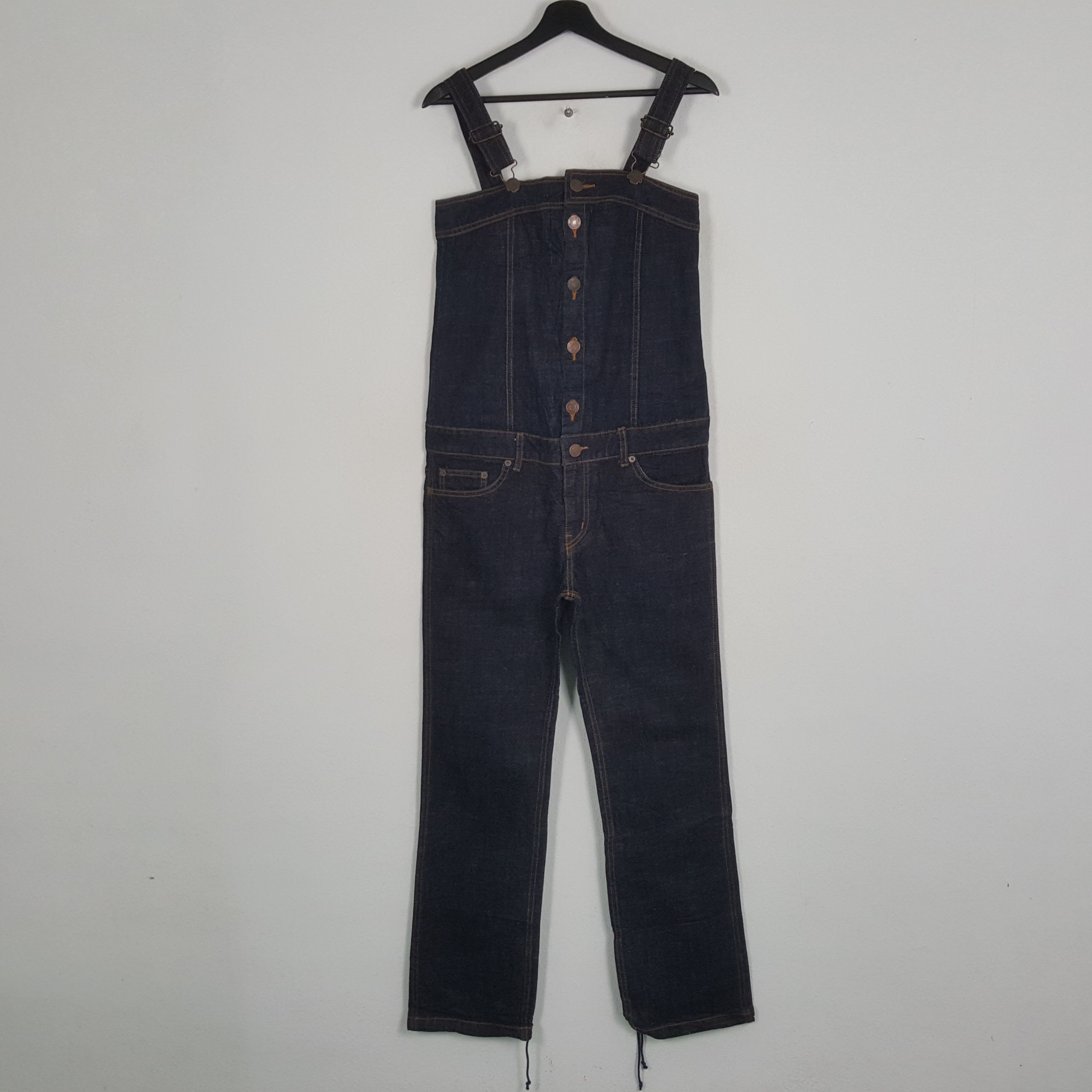 Vintage X-GIRL Japanese Streetwear Fashion Style Overall Jeans Size 36" / US 14 / IT 50 - 1 Thumbnail