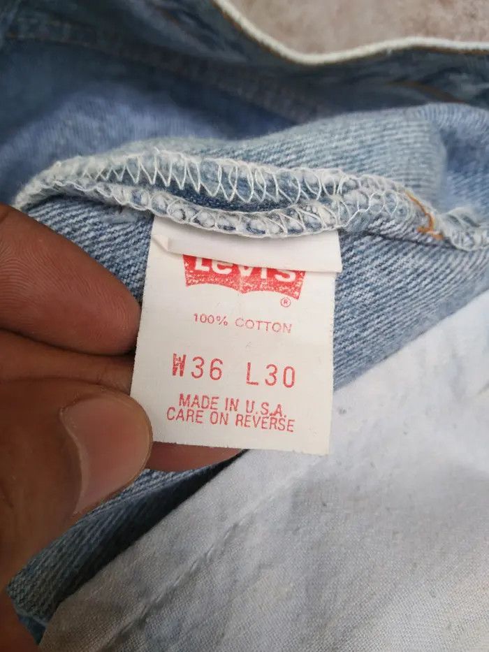 Levi's × Vintage 1989 Vintage Levis 501 Made In USA Distressed Jeans 36x30 Size US 36 / EU 52 - 10 Thumbnail