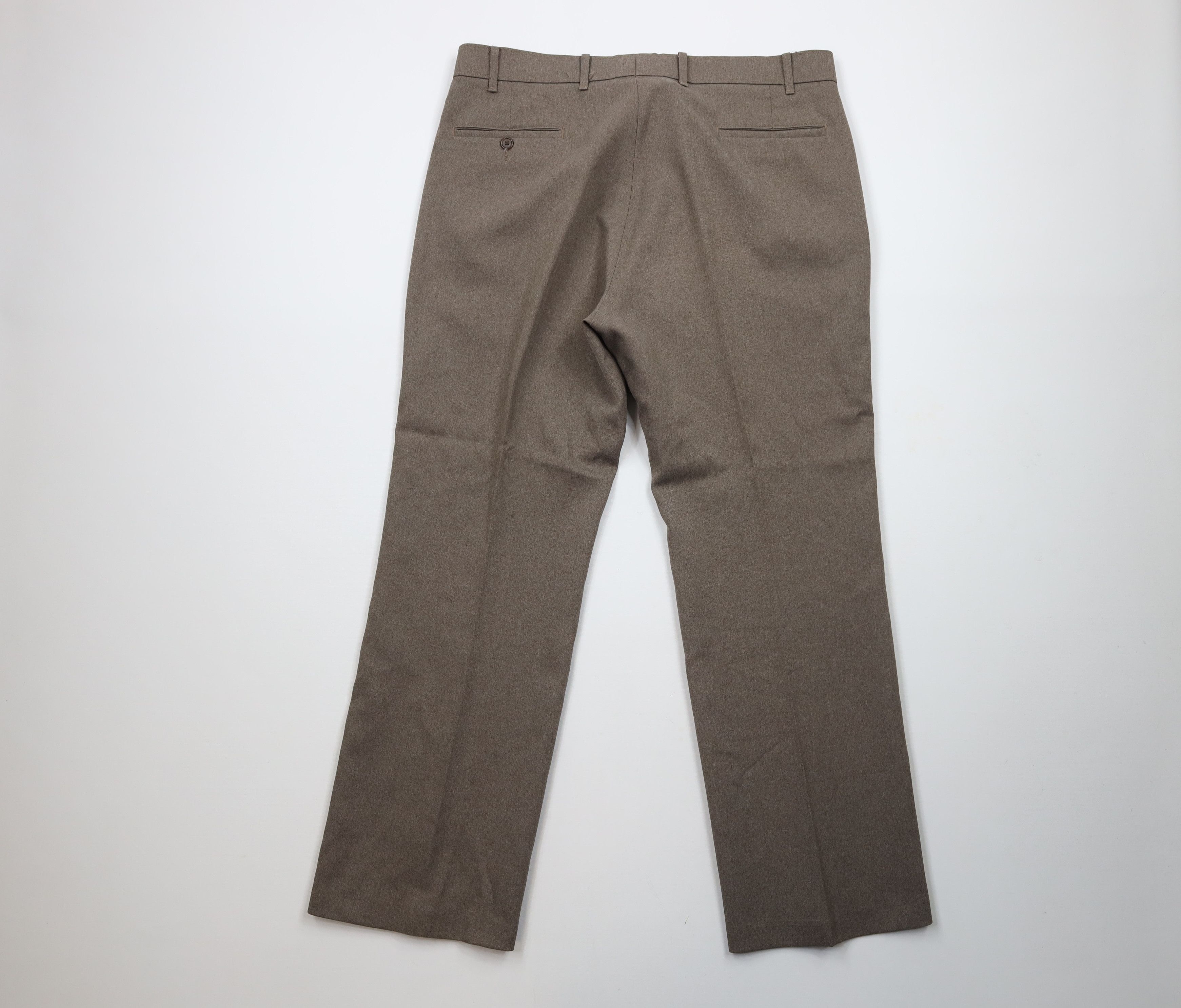 Levi's × Vintage Vintage 70s Levis Wide Leg Bell Bottoms Pants Beige USA Size US 38 / EU 54 - 8 Thumbnail