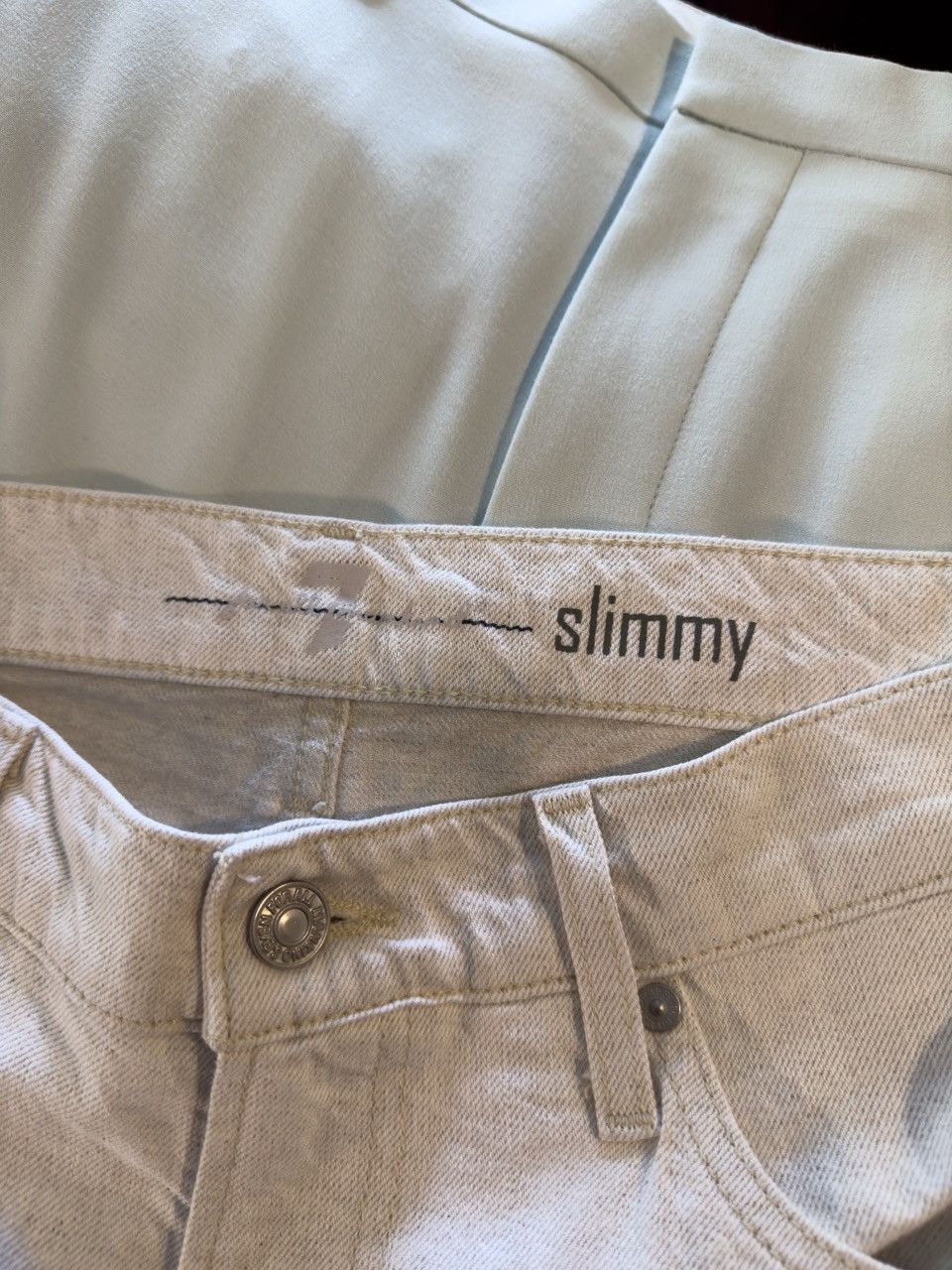 7 For All Mankind 7 for all Mankind Slimmy Jeans - White - Size 32 Size US 32 / EU 48 - 3 Thumbnail