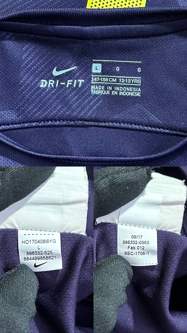 Nike Nike Tottenham Hotspur 2017/18 Third KitJersey shirt Eriksen Size US XS / EU 42 / 0 - 10 Thumbnail