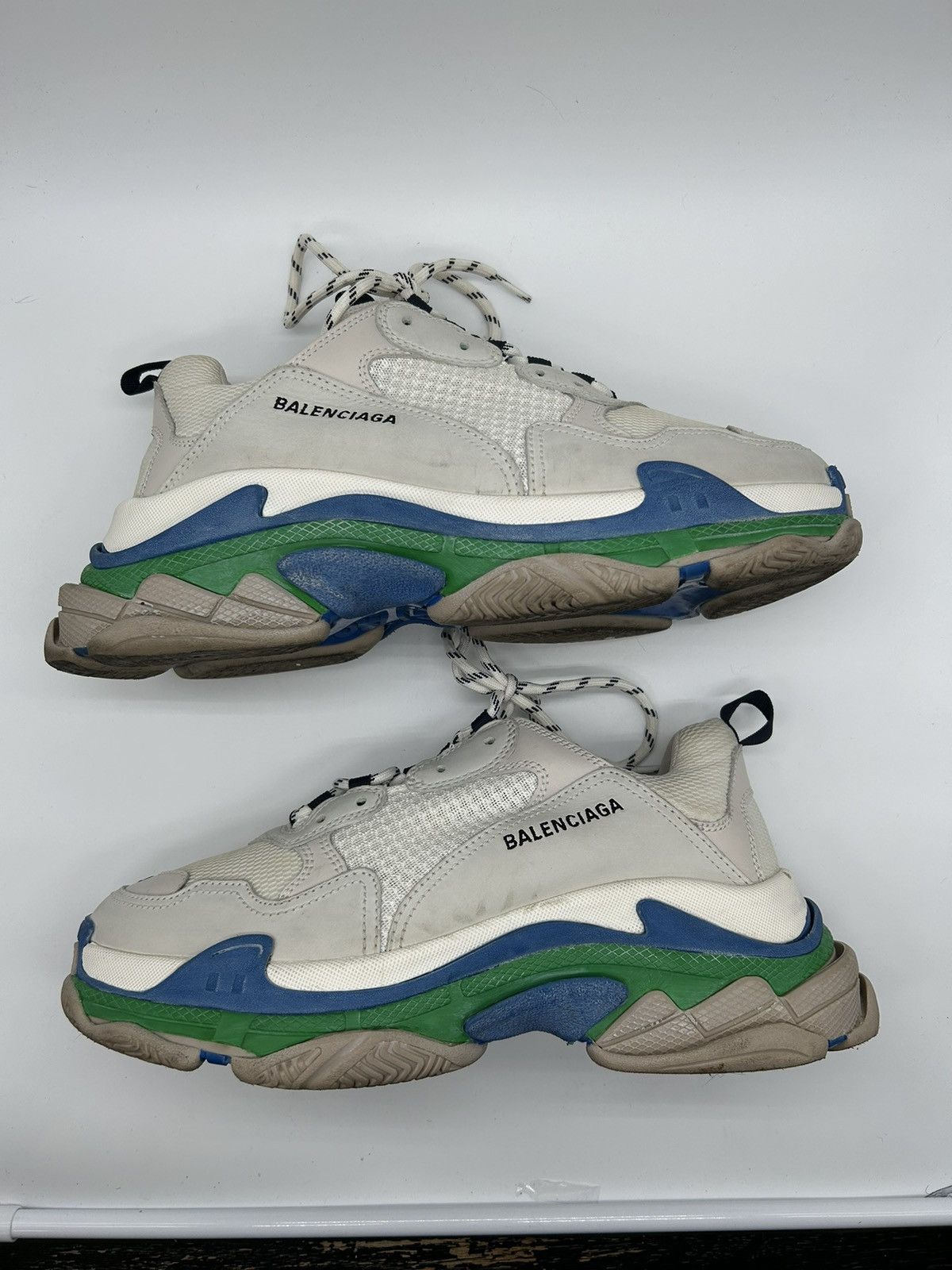 Balenciaga triple s blue green clearance