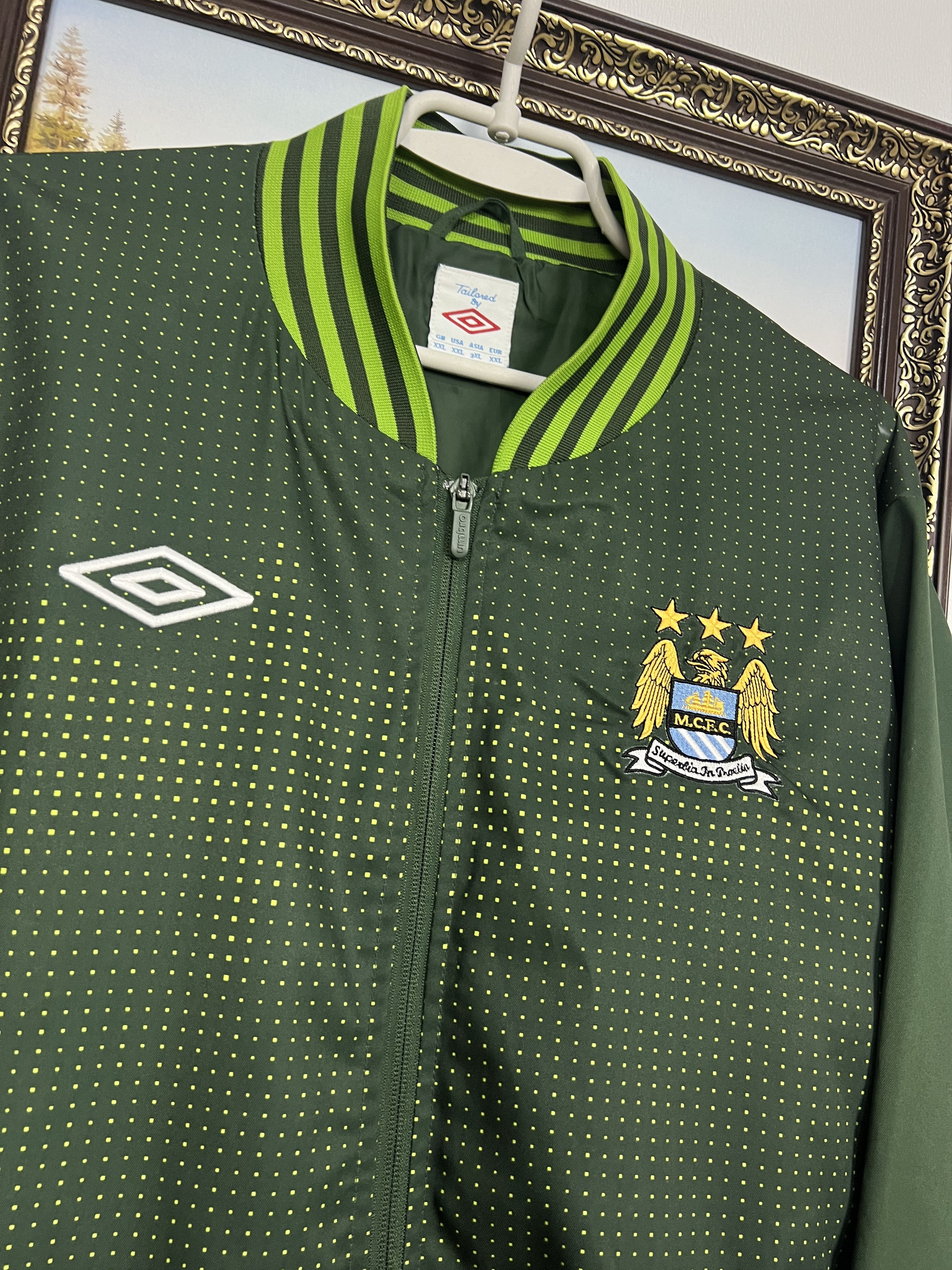 Umbro Manchester City Football Jacket Soccer Track Top Rare Size US XXL / EU 58 / 5 - 3 Thumbnail