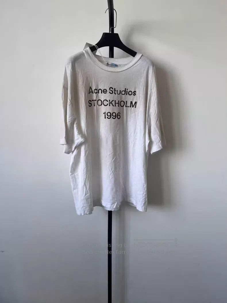 Acne Studios Acne Studios Letter print raglan round neck 1996 loose sol Size US L / EU 52-54 / 3 - 1 Thumbnail
