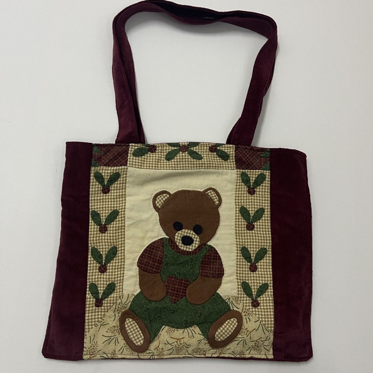Other Vintage Quilted Teddy Bear Tote Bag Size ONE SIZE - 1 Thumbnail