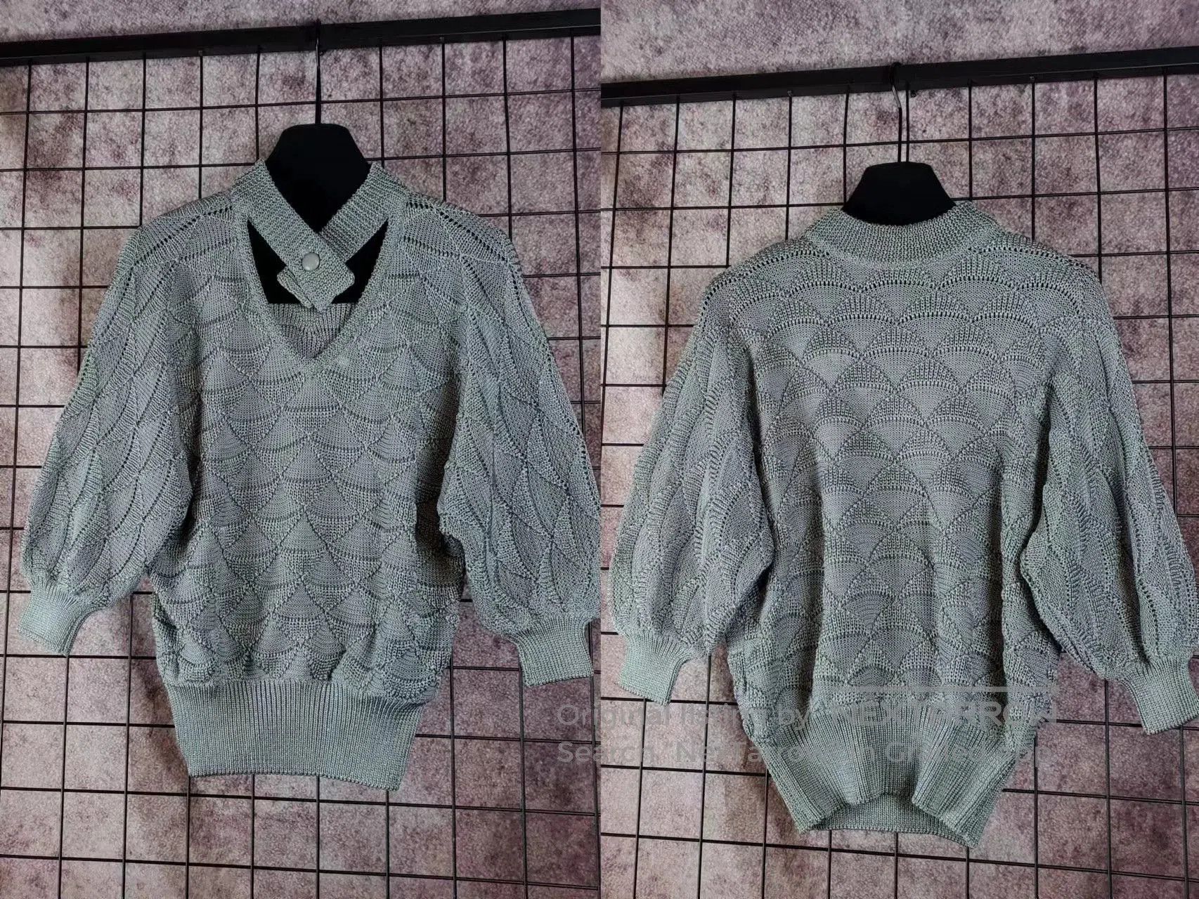 Other dior rare two-sided knitted sweater. Size US L / EU 52-54 / 3 - 4 Thumbnail