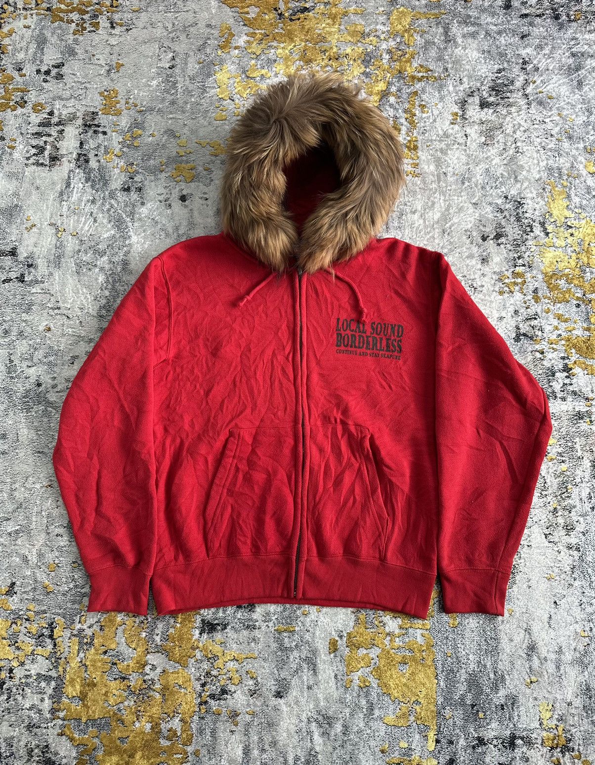 If Six Was Nine × Japanese Brand × Le Grande Bleu (L.G.B.) STAY SKAPUNK SKULL FUR ZIPHOODIE IFSIXWASNINE PUNK STYLED Size US M / EU 48-50 / 2 - 2 Thumbnail