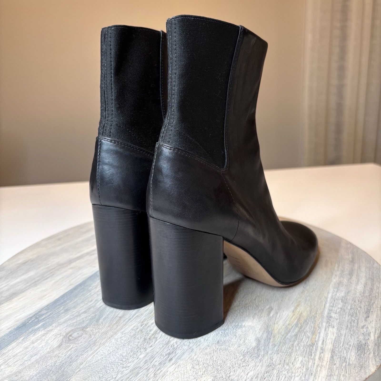 Rag & Bone Rag & Bone Agnes Black Leather Boots Heels US Size 6.5 Size US 6.5 / IT 36.5 - 2 Thumbnail