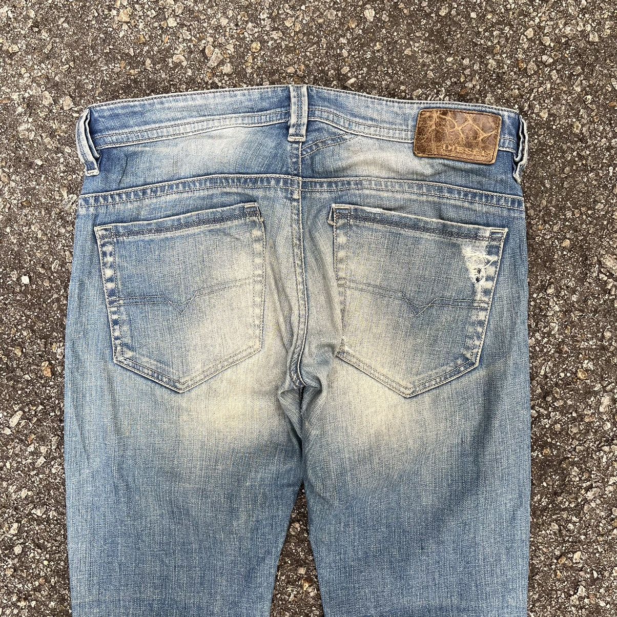 Diesel Diesel Thavar Washed Blue Denim Slim Skinny Jeans Low Rise Size US 31 - 12 Thumbnail