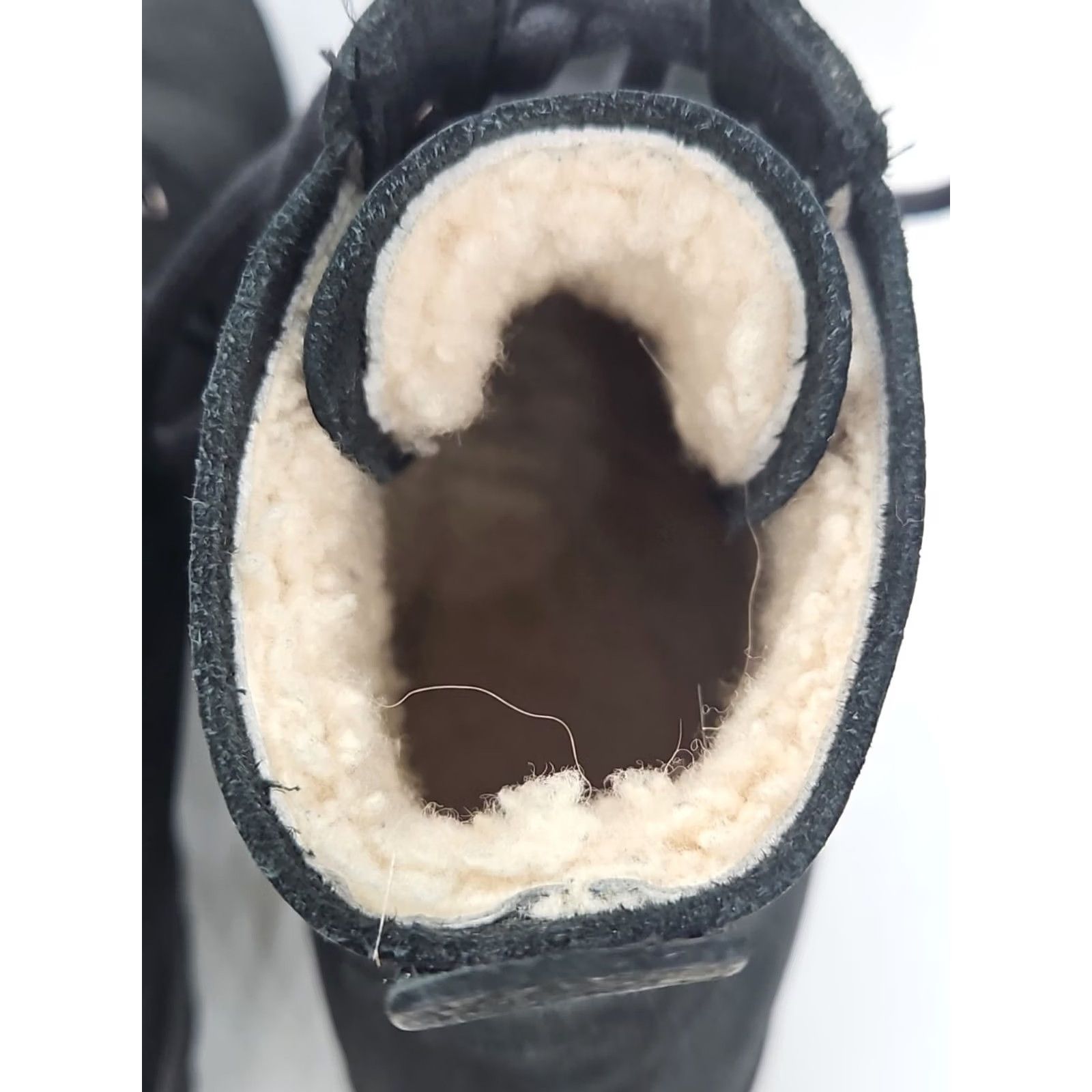 Vintage Blackstone OL-42 Black Suede Shearling Lined Lace Up Boots US 6.5 EU 37 Lug Sole Womens Boots Size US 7 / IT 37 - 5 Thumbnail