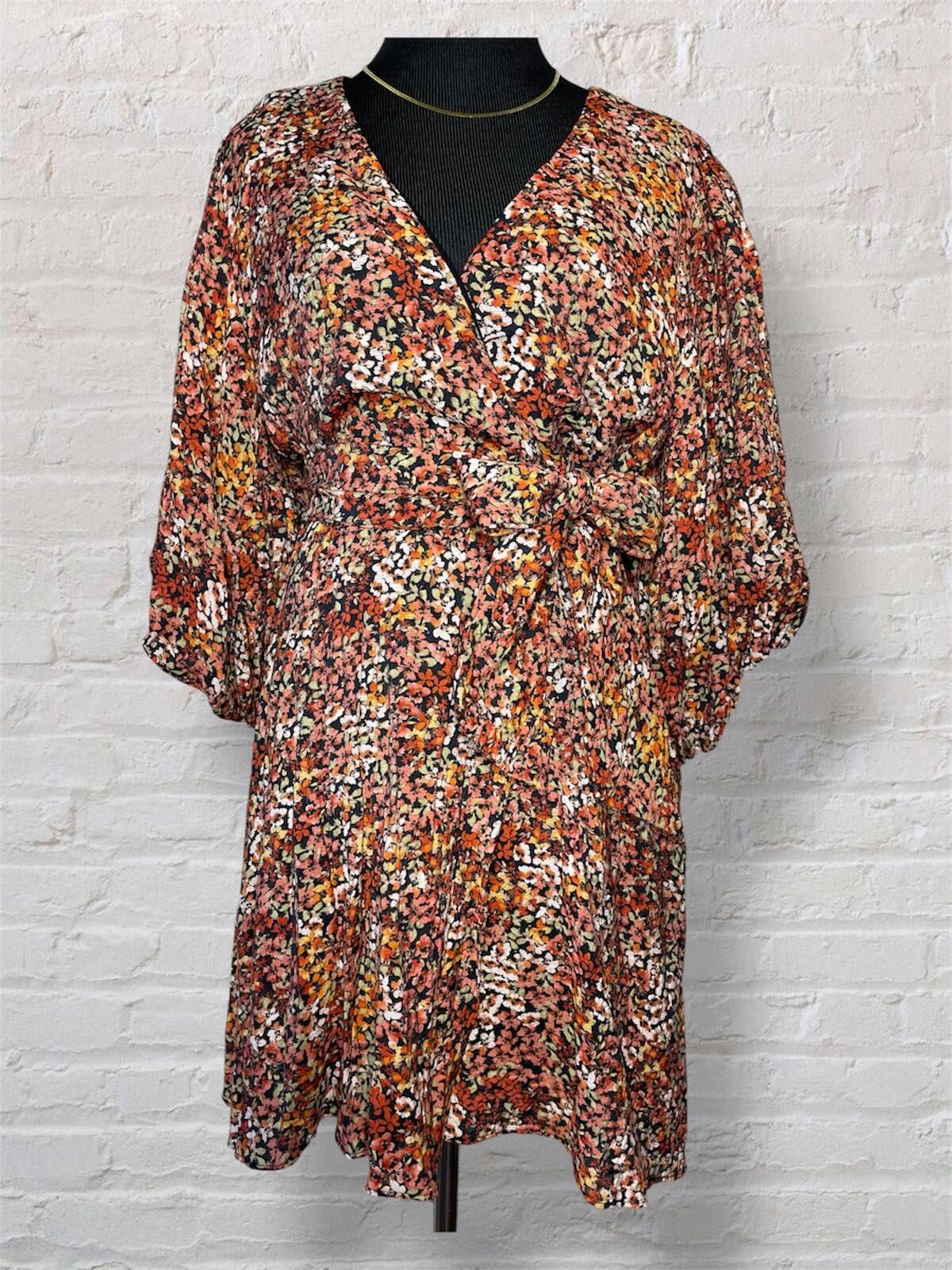 MINKPINK MINKPINK Gabae Wrap Mini Dress romance goth XL ditsy floral Size XL / US 12-14 / IT 48-50 - 1 Thumbnail