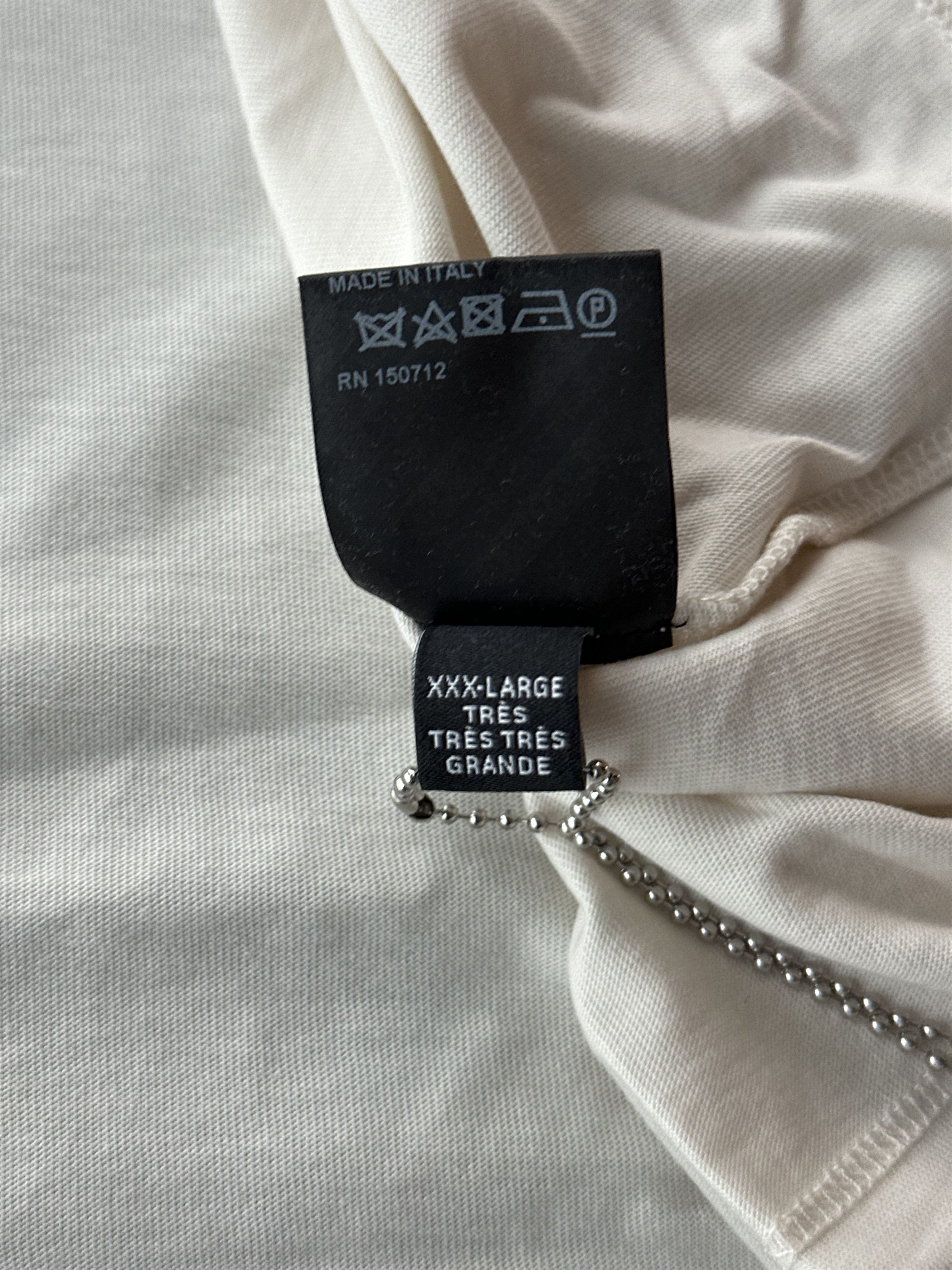 Amiri Amiri Beige & White MA Bar Logo T-Shirt Size US XXL / EU 58 / 5 - 5 Thumbnail