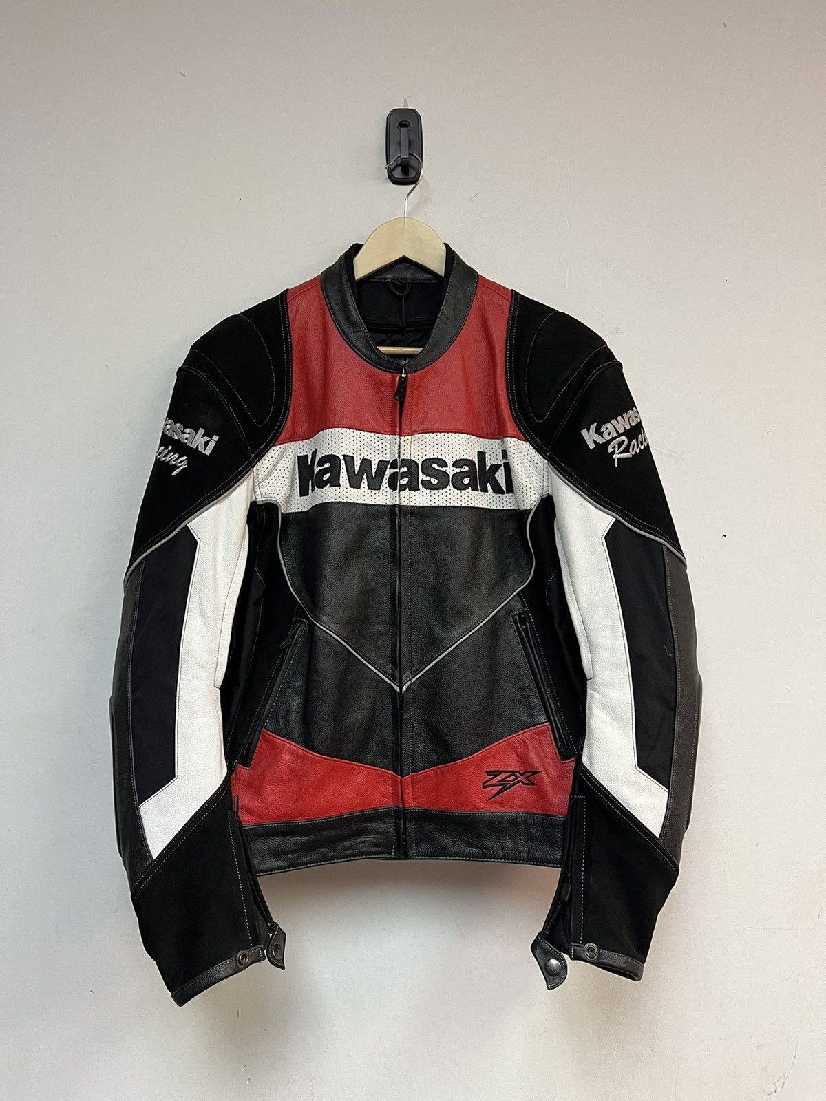 Leather Kawasaki Motorcycle Jacket