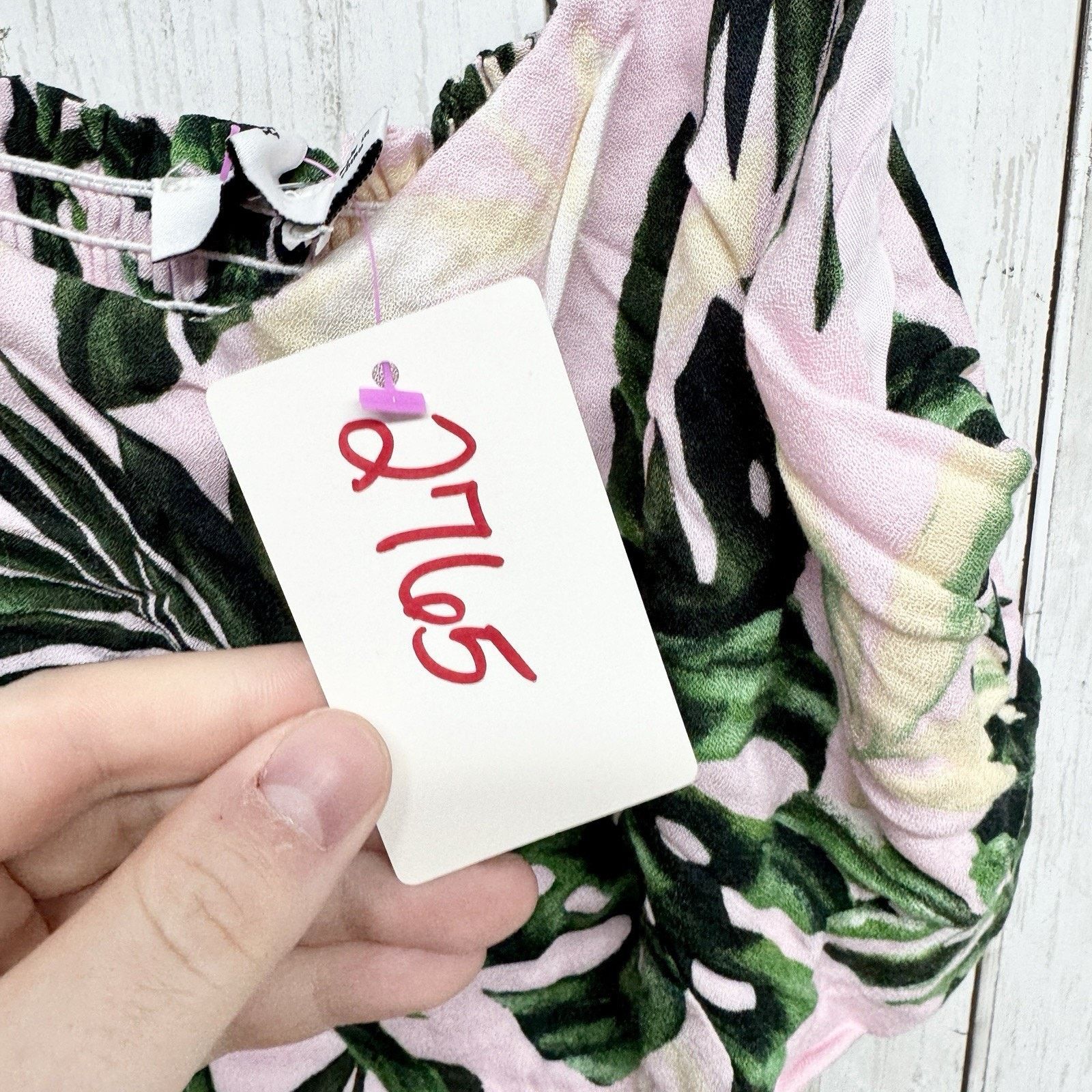 Other New Lush Top Size Small Palm Pattern Flutter Strap Crop Tank Size S / US 4 / IT 40 - 2 Thumbnail