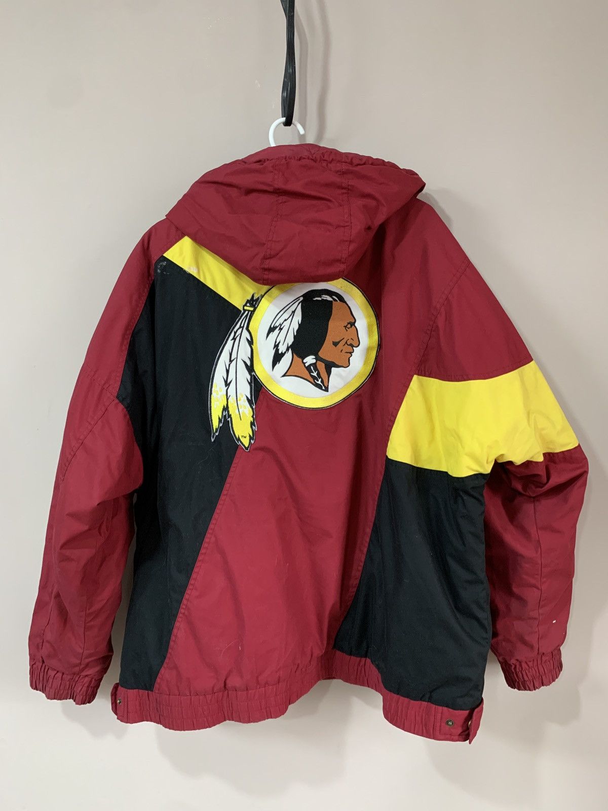 Apex Washington Redskins Apex One Bomber Jacket 90x Vintage NFL Size US XL / EU 56 / 4 - 1 Thumbnail