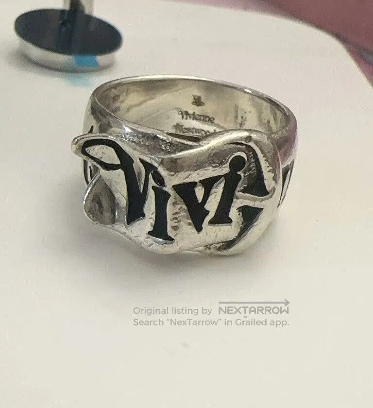 Vivienne Westwood vivienne westwood saturn ring in silver. Size ONE SIZE - 1 Thumbnail