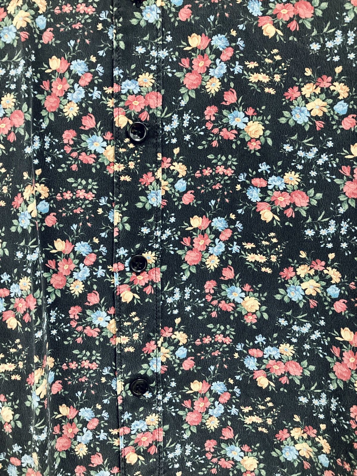 Saint Laurent Paris SAINT LAURENT PARIS BY HEDI SLIMANE 16AW FLORAL SILK SHIRT Size S / US 4 / IT 40 - 6 Thumbnail