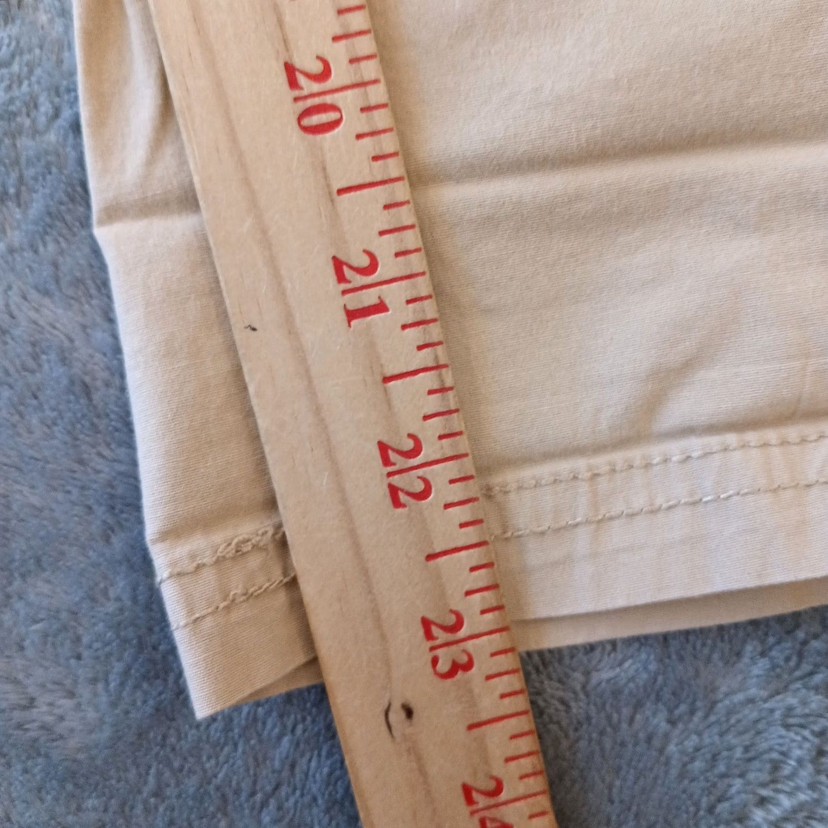 Vintage Chico's Cropped Pants Womens Size 8 Beige Roll Tab Leg 33x23 High Rise Size 30" / US 8 / IT 44 - 6 Thumbnail