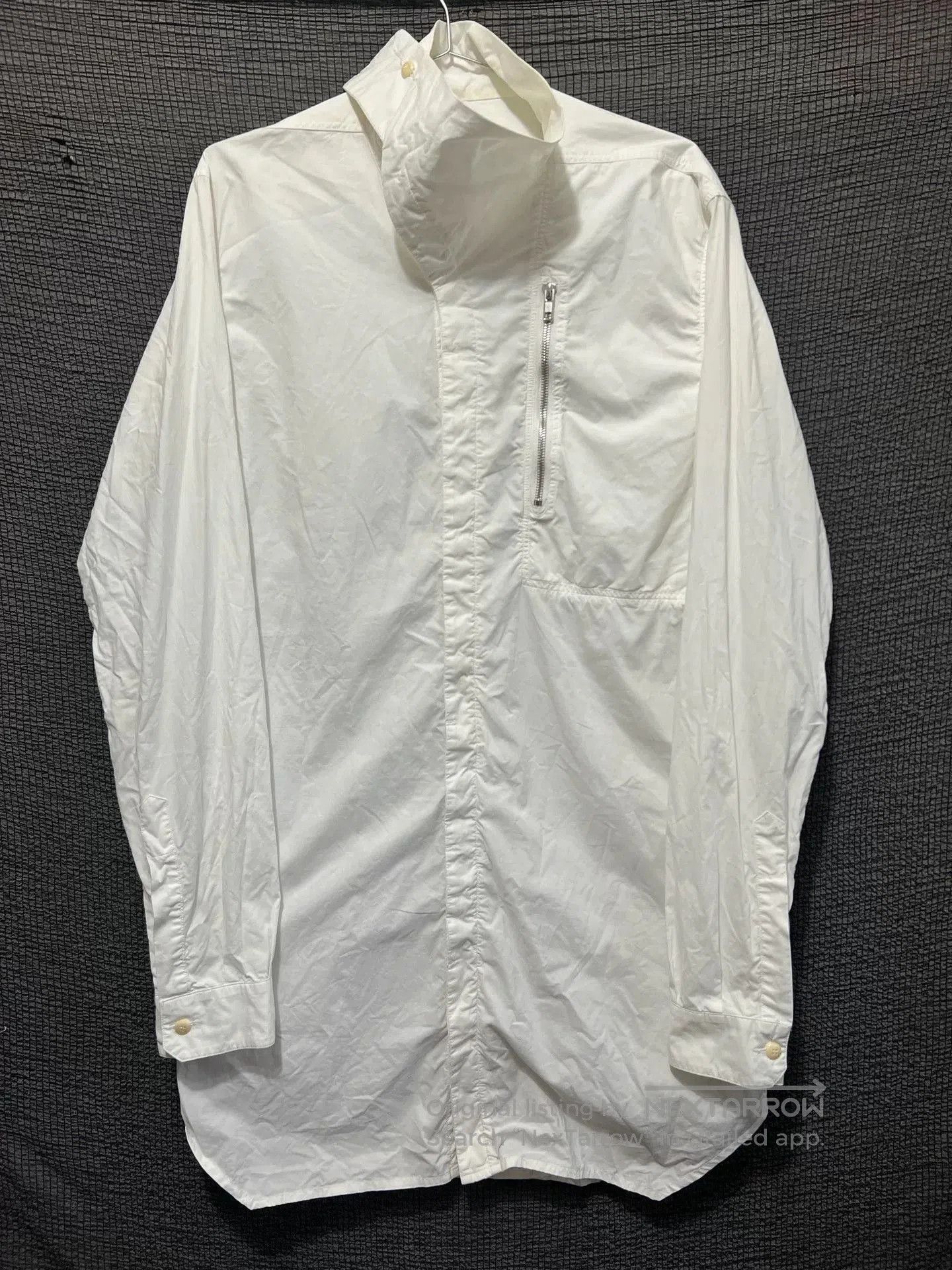 Rick Owens rick owens f/w14 moody irregular collar tank shirt. Size US XXL / EU 58 / 5 - 1 Thumbnail