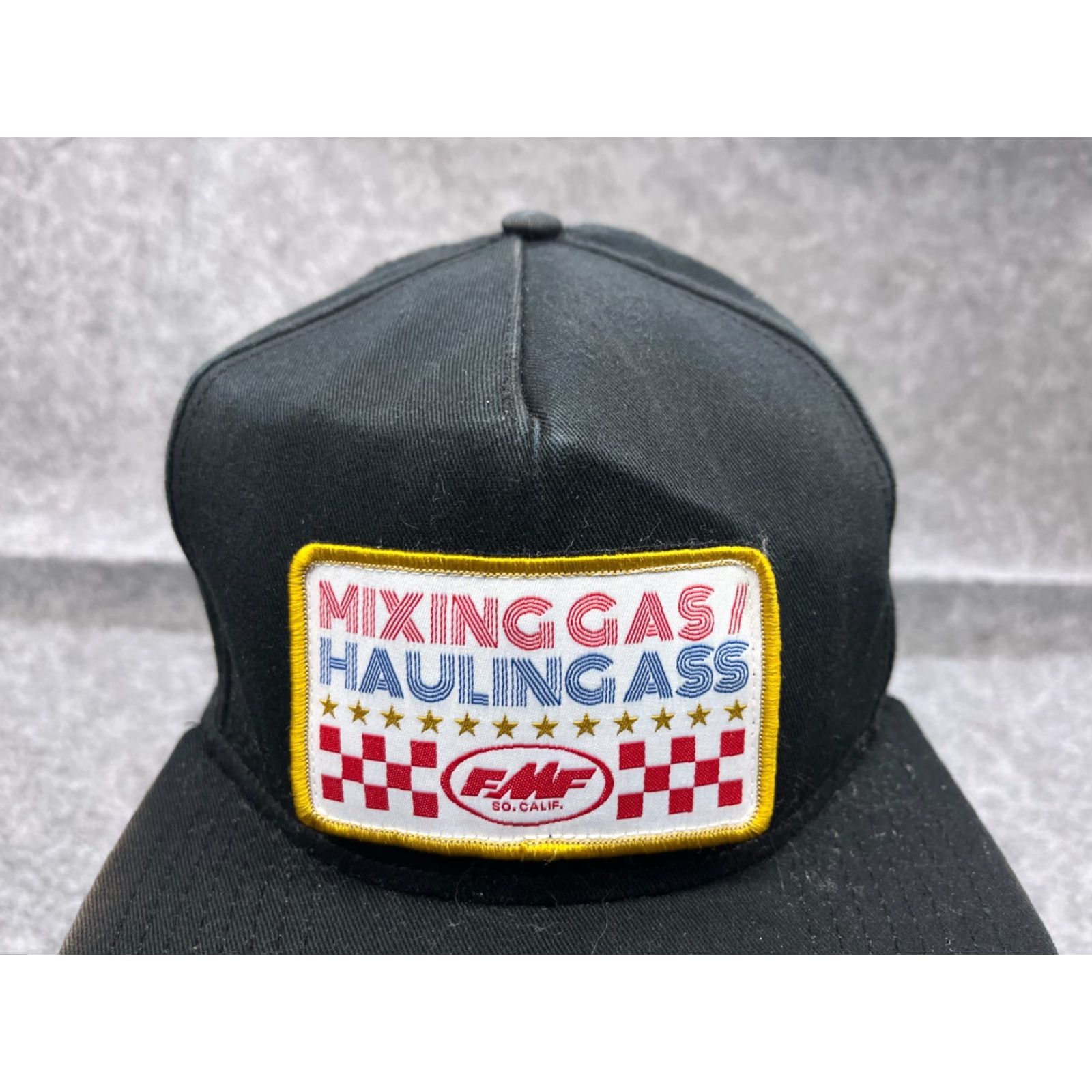 GAS FMF Racing Snapback Hat Cap Adult One Size Black Motorcycle Outdoor Mens Size ONE SIZE - 2 Thumbnail
