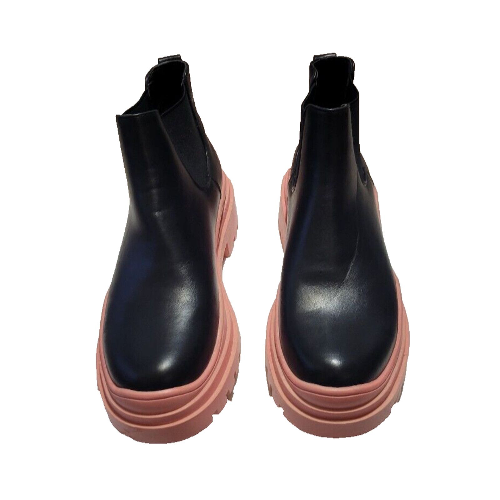The Unbranded Brand Women's Leather Chelsea Ankle Boots Slip-On Size EU39 / US 9 Size US 9 / IT 39 - 3 Thumbnail