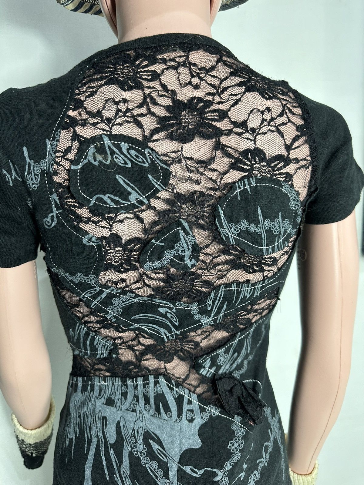 Japanese Brand MKR Japanese Sparkling Skull Punk Bondage Tshirt Size M / US 6-8 / IT 42-44 - 2 Thumbnail