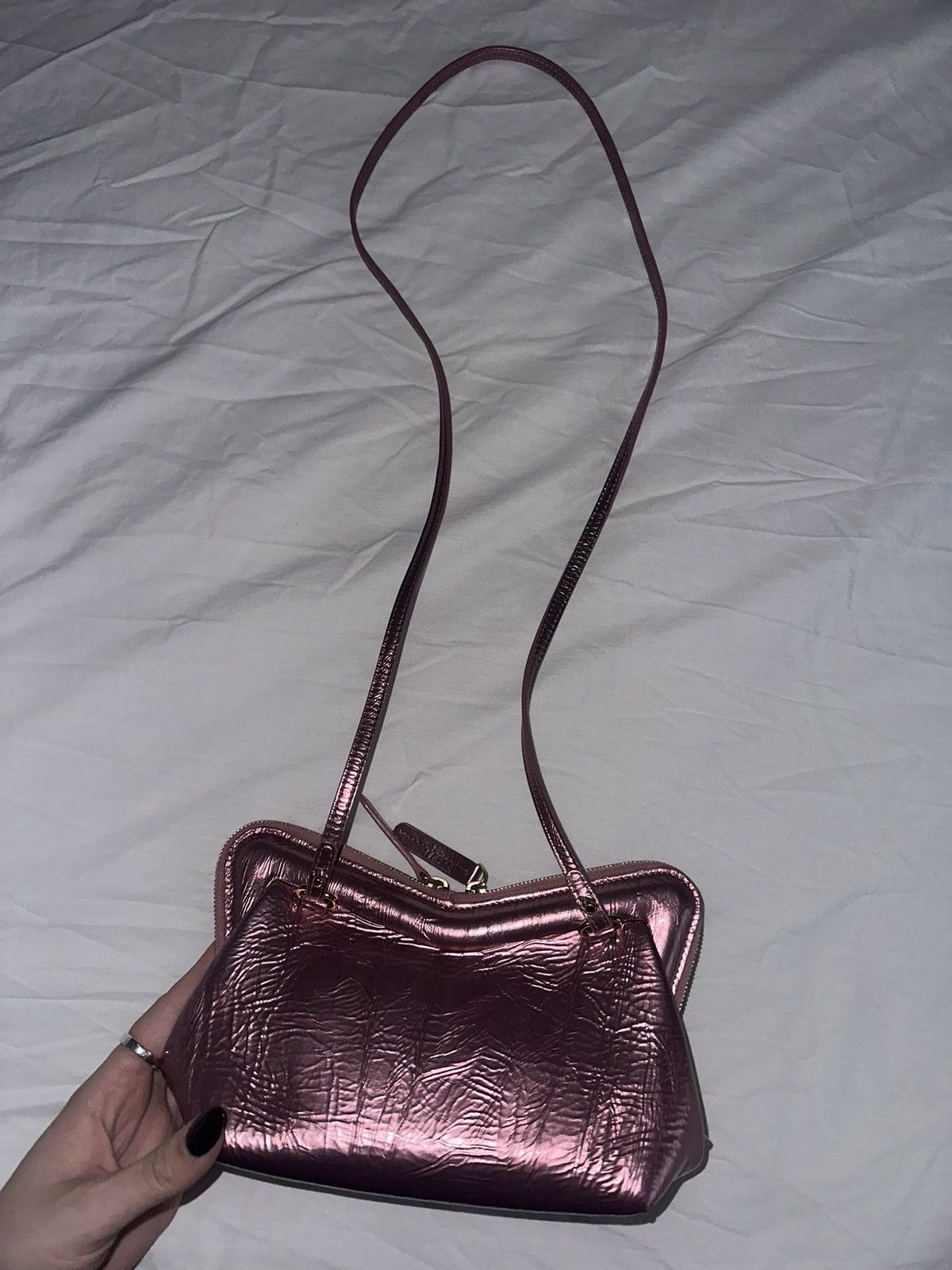 Mansur Gavriel Mansur Graviel Metallic Pink Bag Size ONE SIZE - 1 Thumbnail