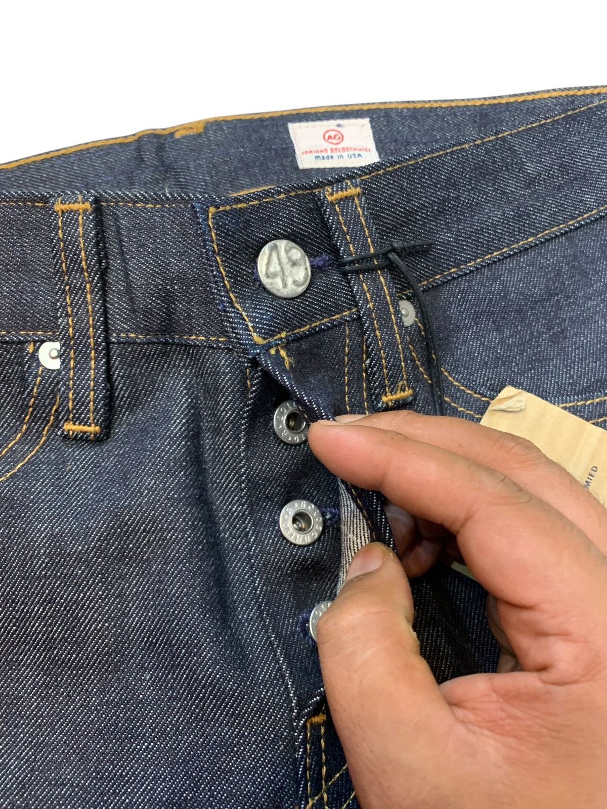 AG Adriano Goldschmied NEW! AG Adriano Goldschmied raw Denim 14oZ selvedge denim Size US 29 - 4 Thumbnail