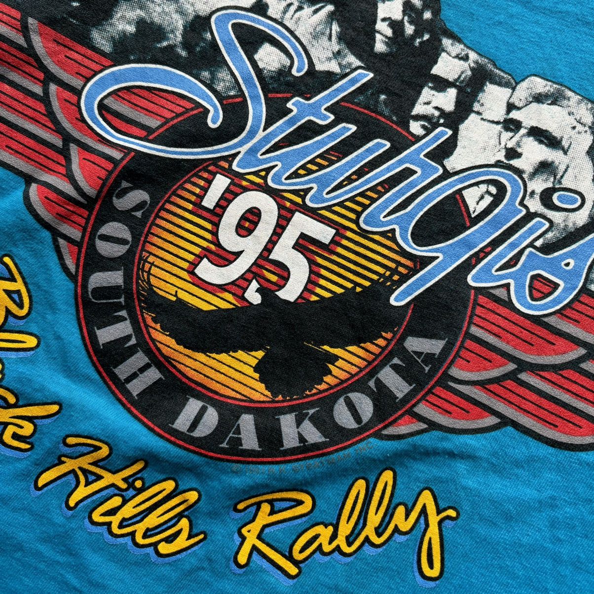 Harley Davidson × Vintage vintage 90s 1995 HARLEY DAVIDSON EAGLE SOUTH DAKOTA t-shirt Size US L / EU 52-54 / 3 - 3 Thumbnail