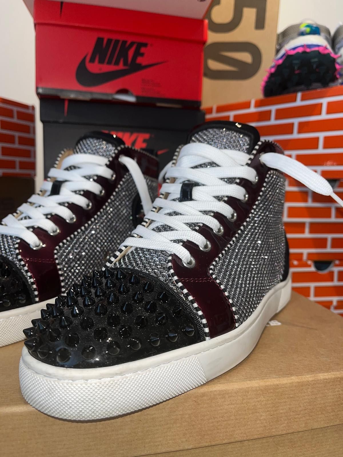 Christian Louboutin Christian Louboutin Woman’s High Top Trainers 39 1/2 Size US 8.5 / IT 38.5 - 2 Thumbnail