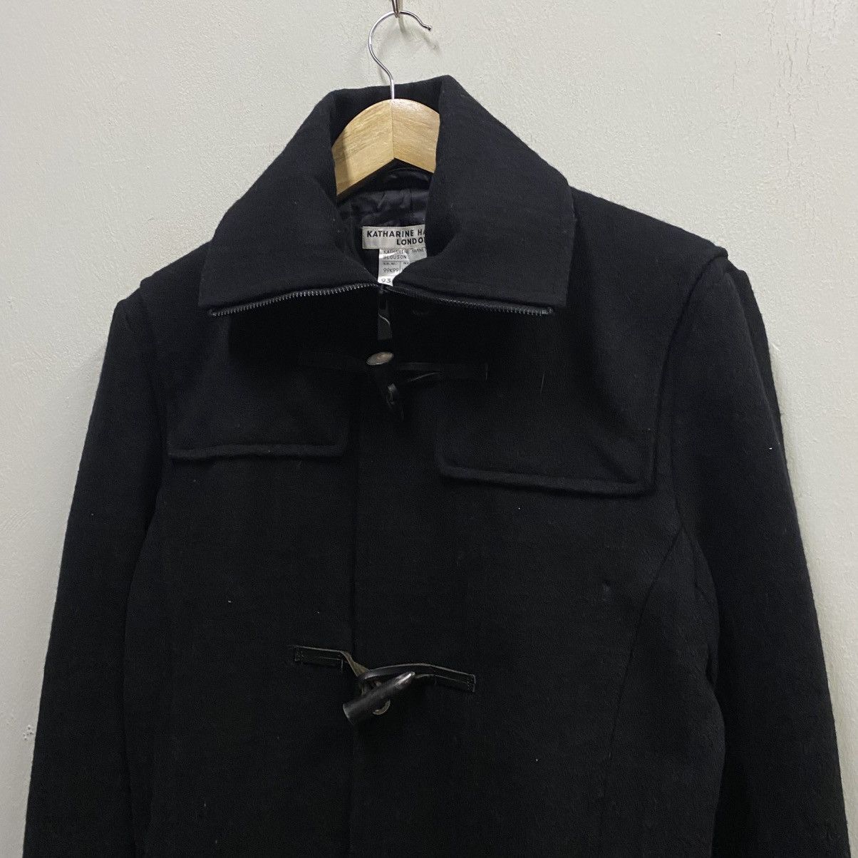 Katharine Hamnett London 🥷🏿Katharine Hamnett London Black Wool Duffle Coat (M) Size US M / EU 48-50 / 2 - 4 Thumbnail