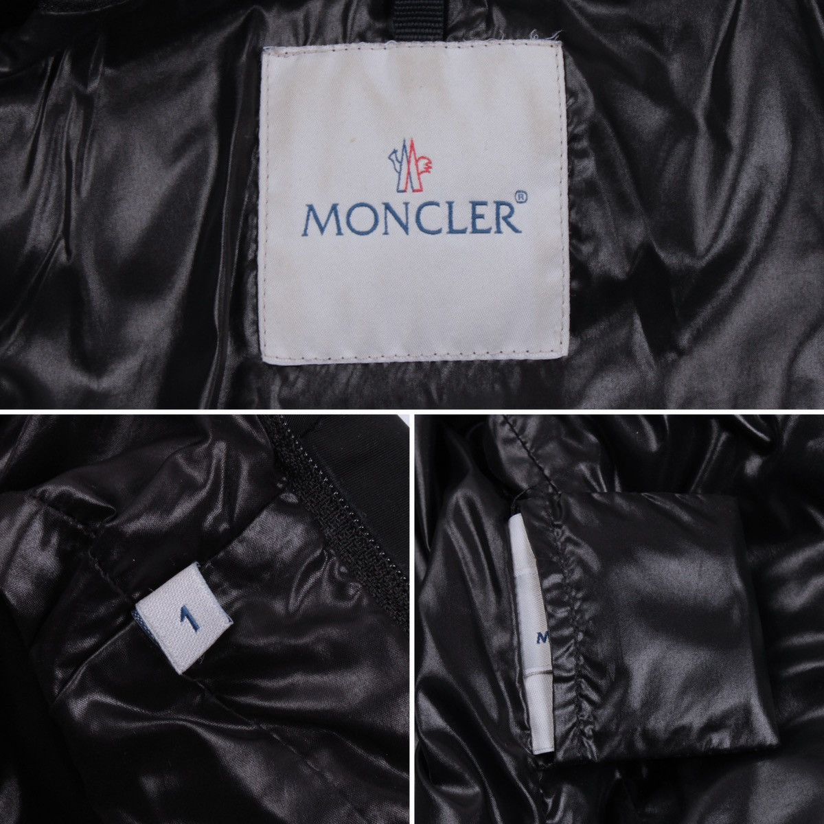 Designer × Moncler MONCLER Chataignier Giubbotto Down Black Long Jacket Coat Size S / US 4 / IT 40 - 21 Thumbnail