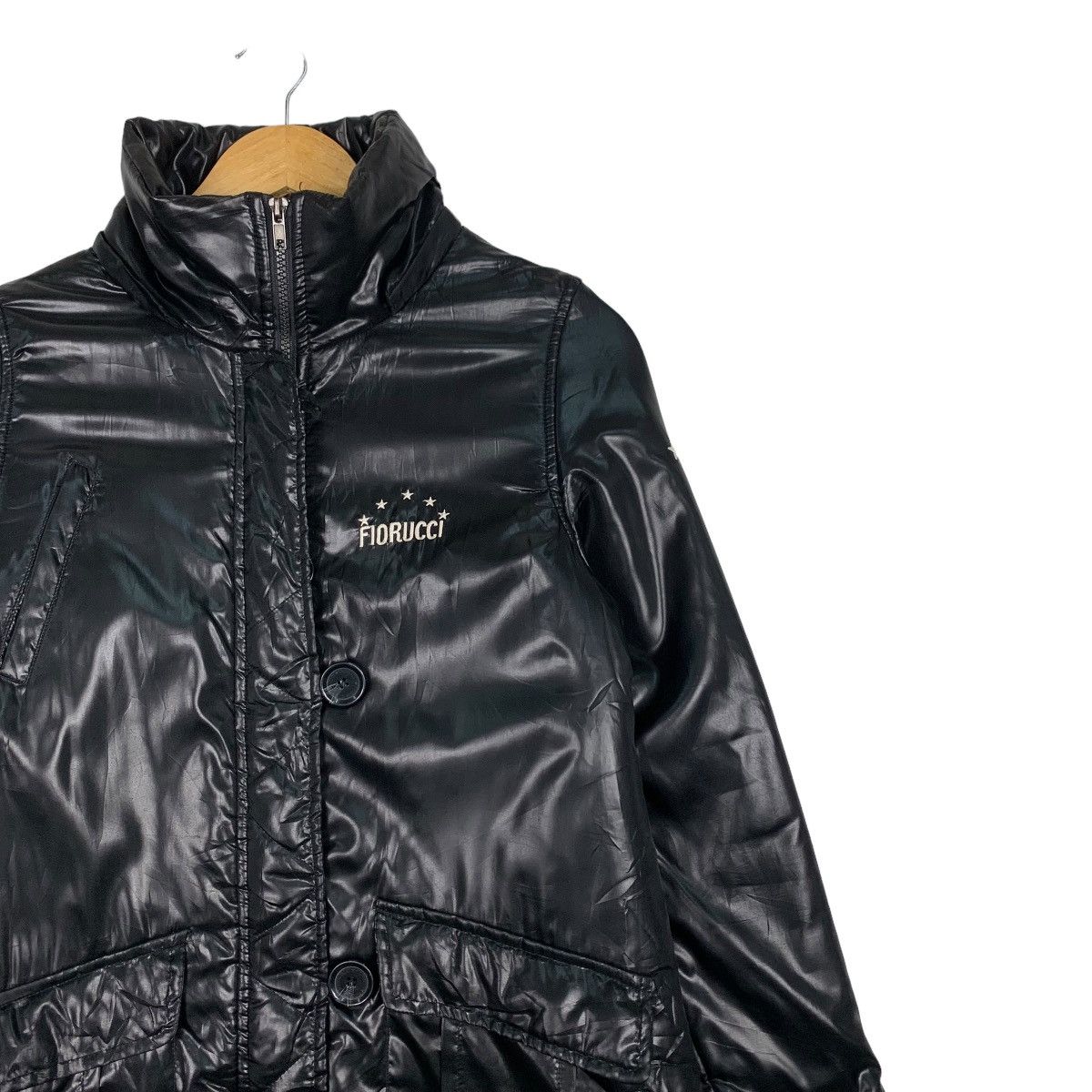 Fiorucci FLORUCCI Small Logo Black Puffer Down Youth Jacket #0971-C43 Size XXS / US 00 / IT 34 - 4 Thumbnail