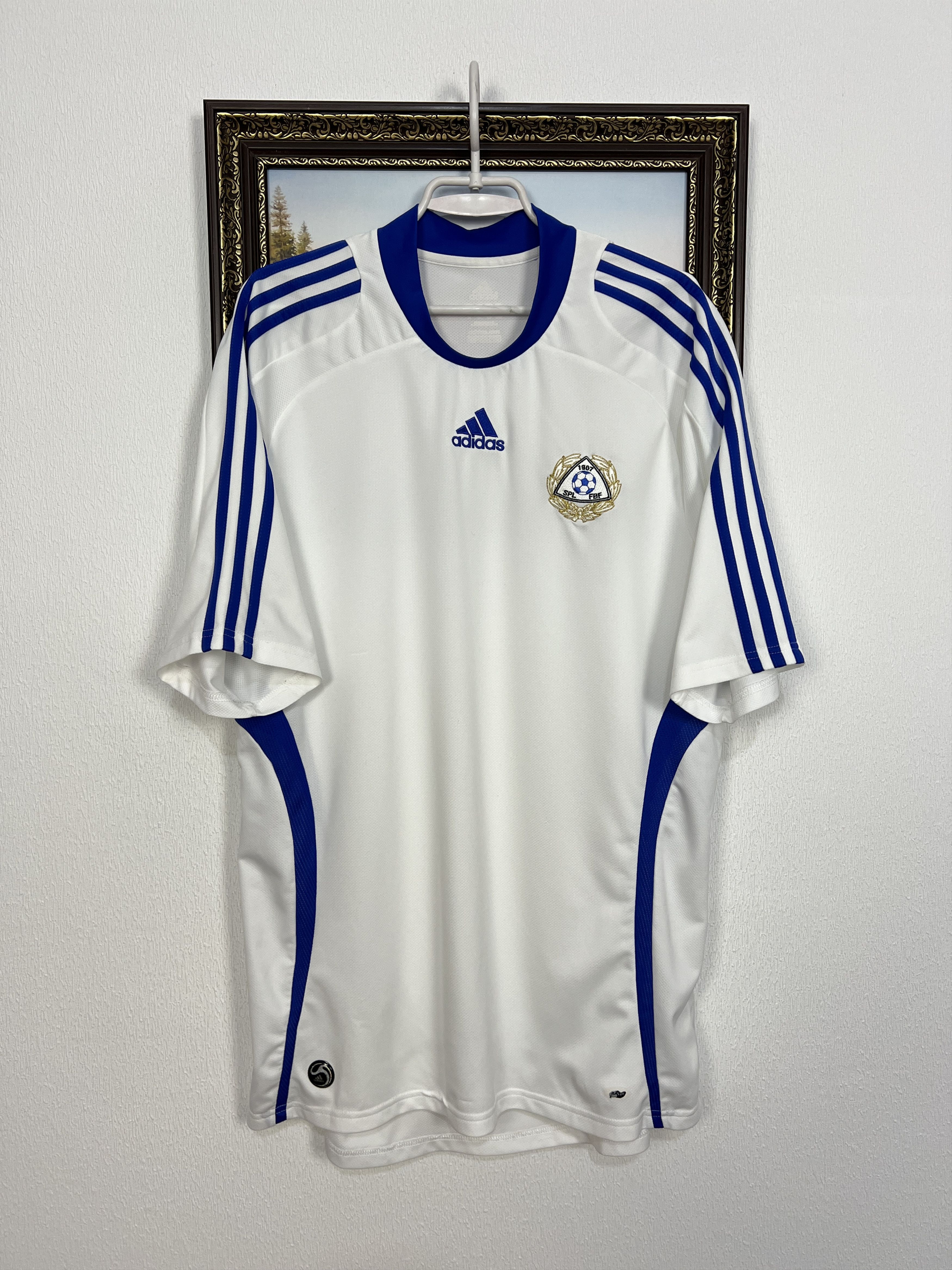 Adidas Finland Home football shirt 2008 Soccer Adidas Jersey Trikot Size US XL / EU 56 / 4 - 1 Thumbnail