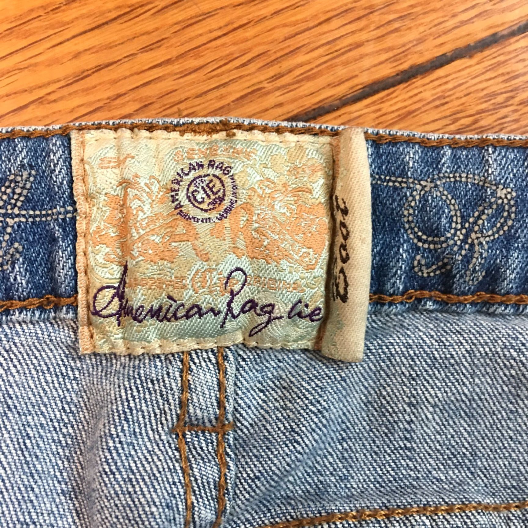 Vintage American Rag Cie Denim Jeans Womens 13S Blue 36X29 Bootcut Stretch Curvy Fit Size 34" / US 12 / IT 48 - 7 Thumbnail