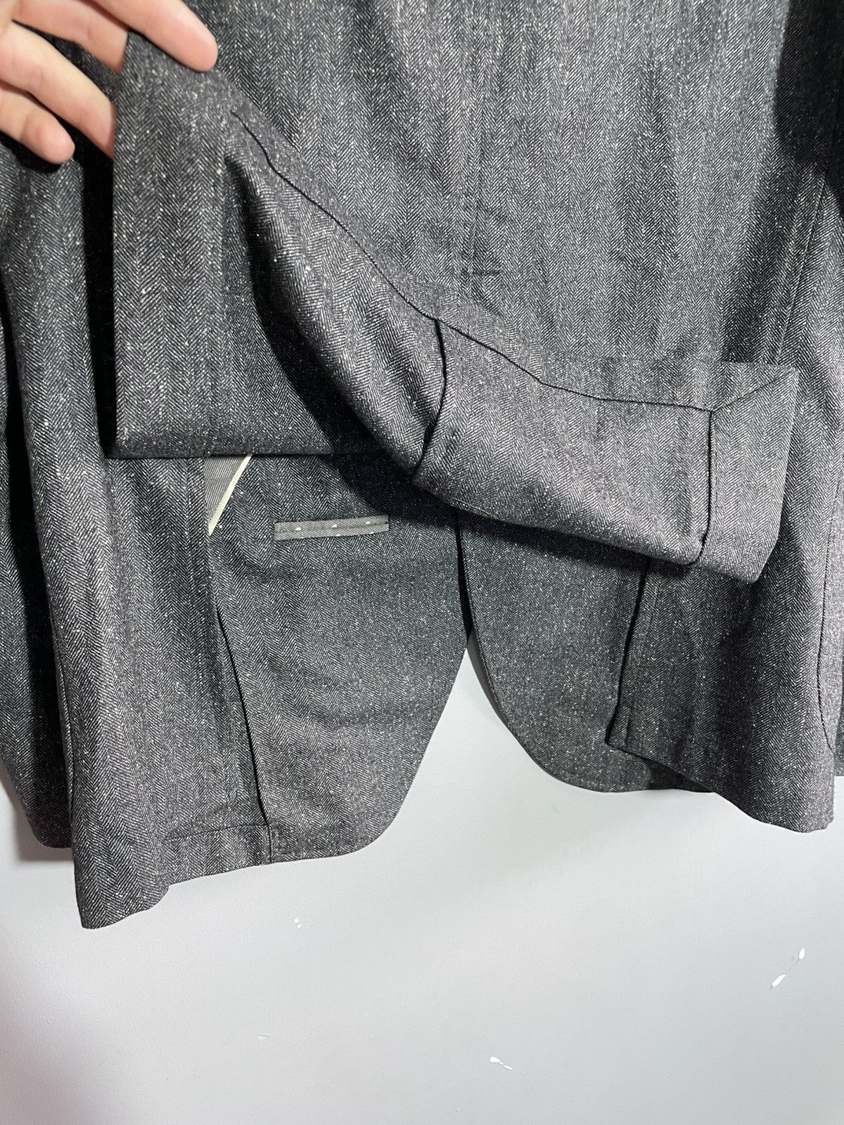 Paoloni Luxury Paoloni Brown wool&silk blazer size 50 Size 50R - 12 Thumbnail
