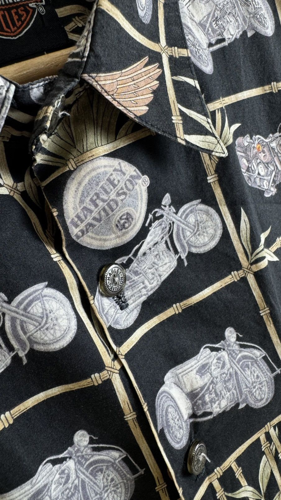 Harley Davidson Harley Davidson xTori Richard Cotton Lawn Bamboo Aloha Shirt Size US XL / EU 56 / 4 - 5 Thumbnail
