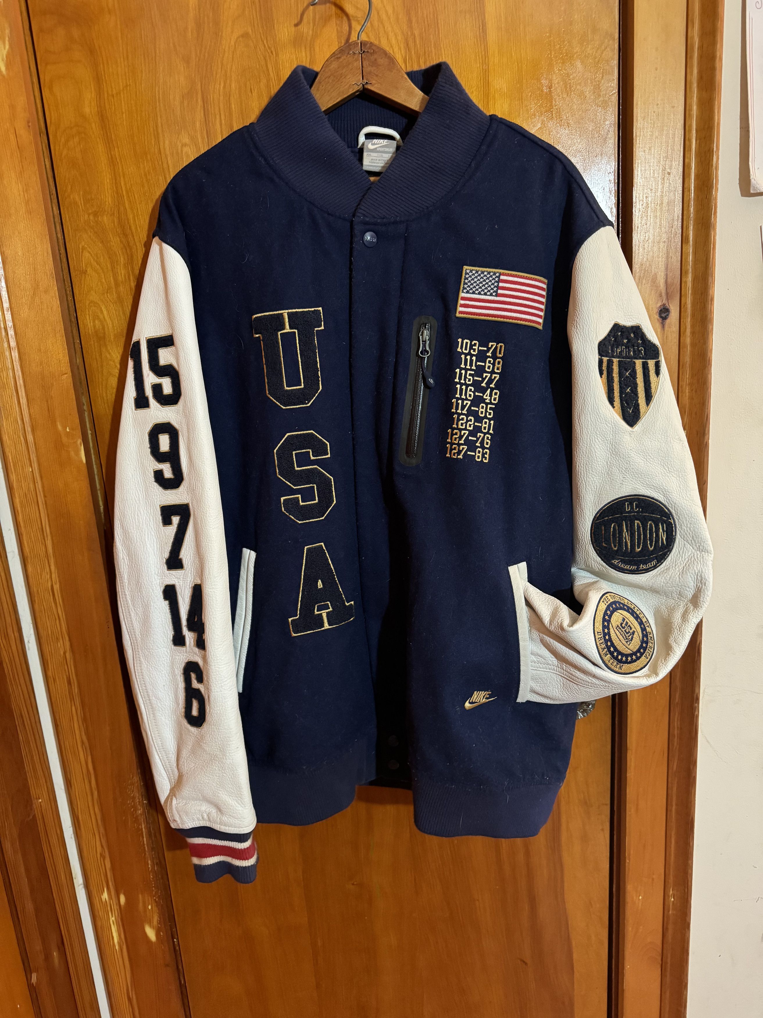 Nike × Varsity Jacket × Vintage Nike 20th Anniversary USA Basketball “Dream  Team” Varsity | Grailed