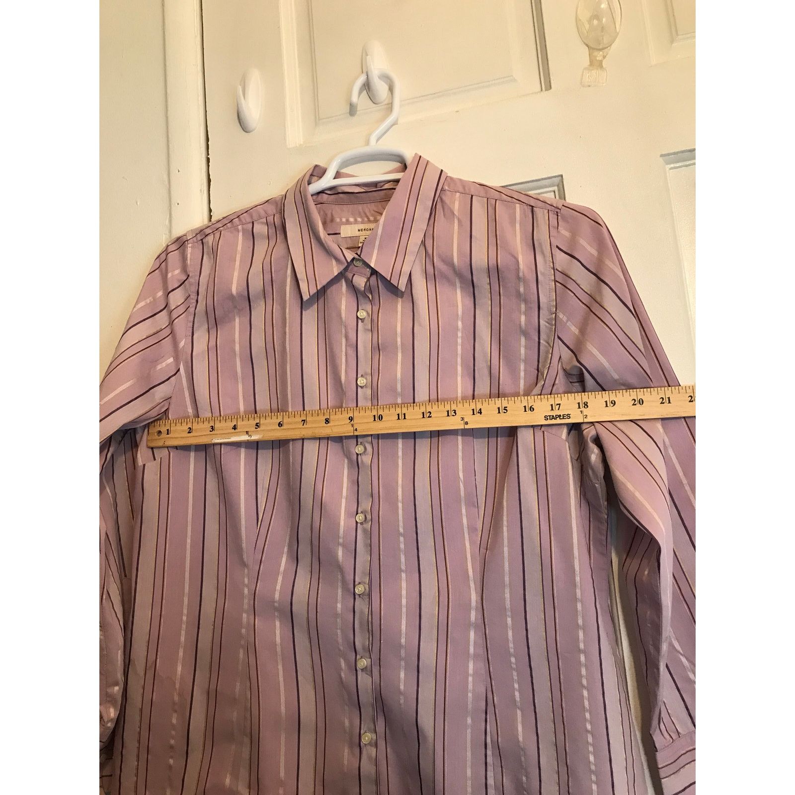 Merona MERONA Shirt Men's XL LS multicolor Size US XL / EU 56 / 4 - 6 Thumbnail