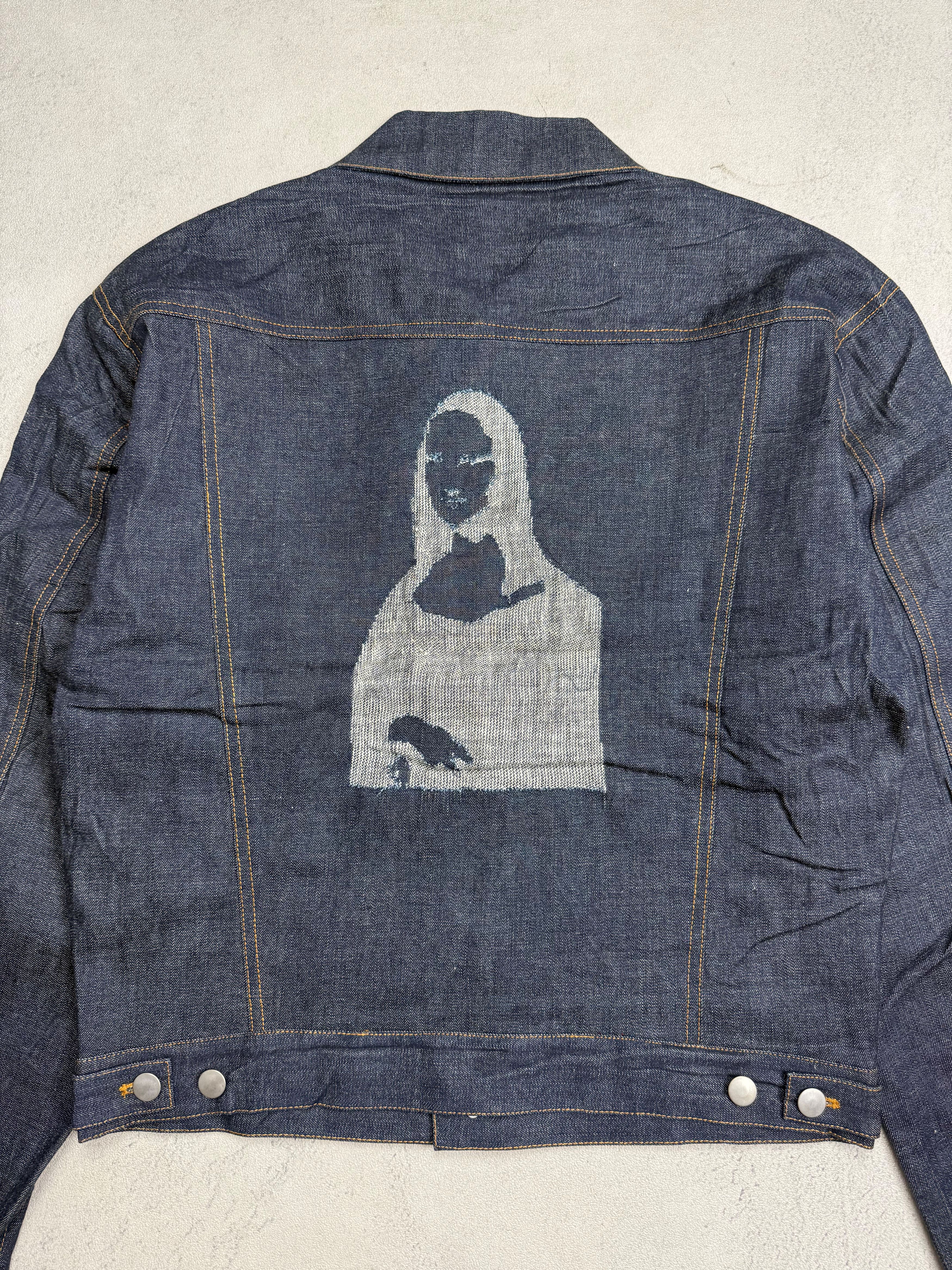 Japanese Brand Blokedge "Monalisa" Trucker Denim Jacket Size US S / EU 44-46 / 1 - 2 Thumbnail