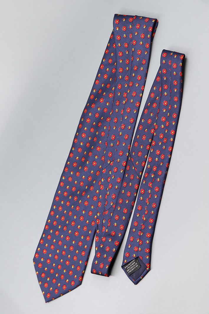 pandora Vintage Pandora Silk Tie – Red Floral Pattern Size ONE SIZE - 7 Thumbnail