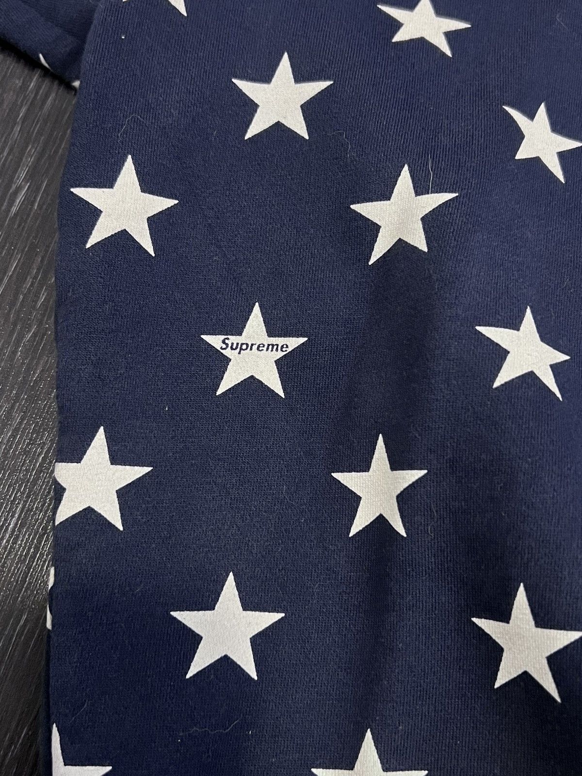 Champion × Supreme Supreme Champion Crewneck Sweatshirt Medium Navy Blue Stars Size US M / EU 48-50 / 2 - 4 Thumbnail