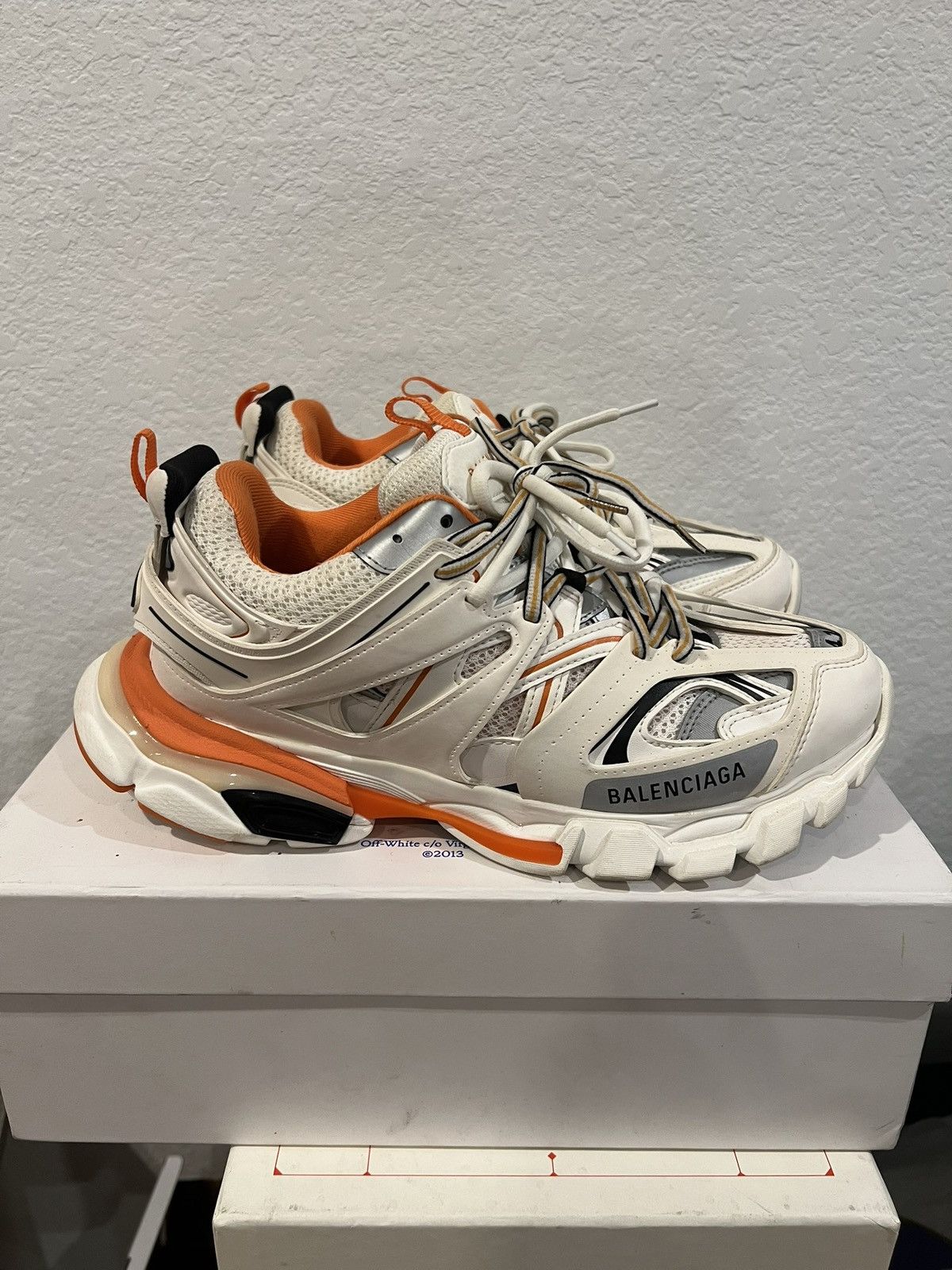 Balenciaga Track Orange White Sneaker