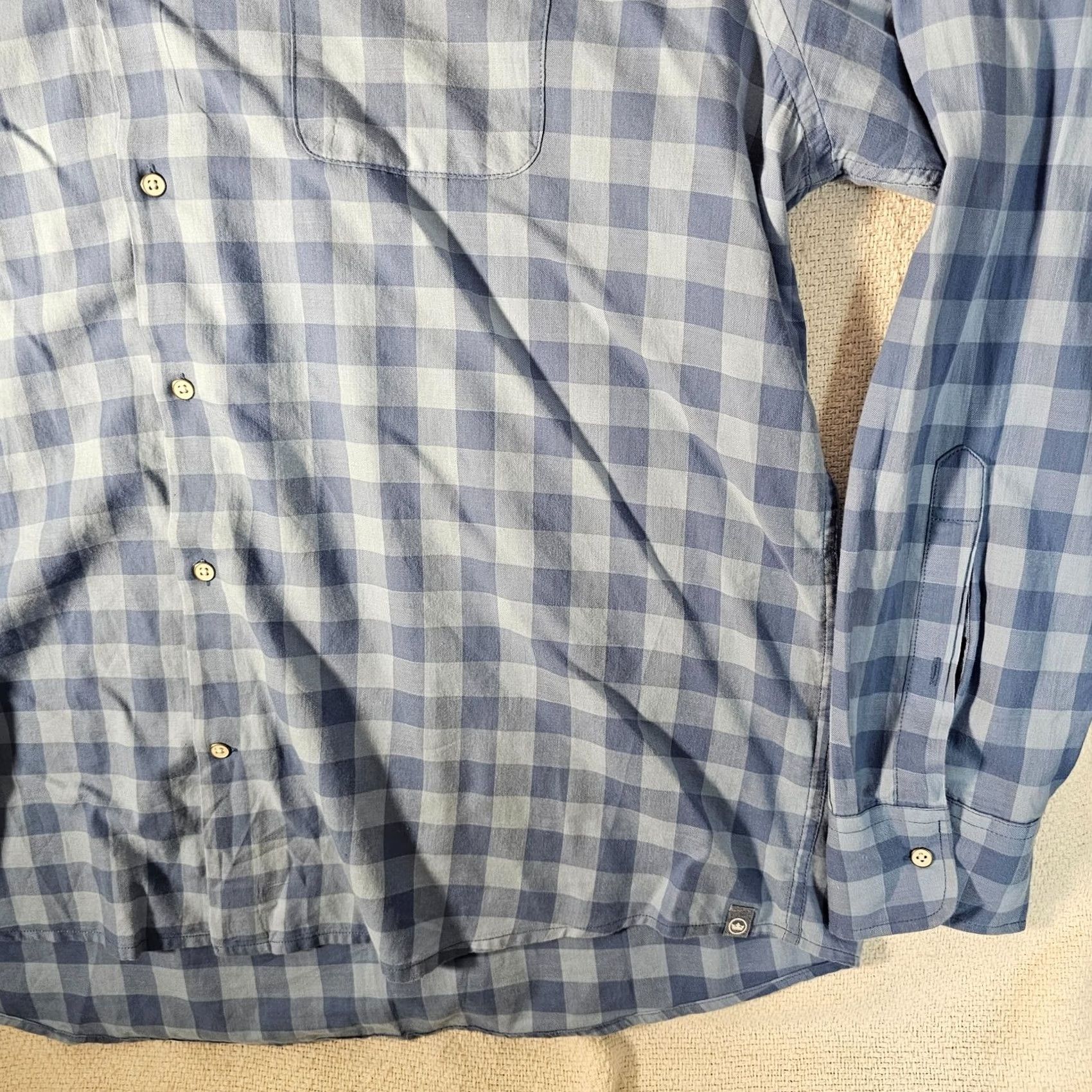 Peter Millar Peter Millar Shirt Button-Up XL Blue Check Mens Long Sleeve Casual Vintage No Size US XL / EU 56 / 4 - 3 Thumbnail