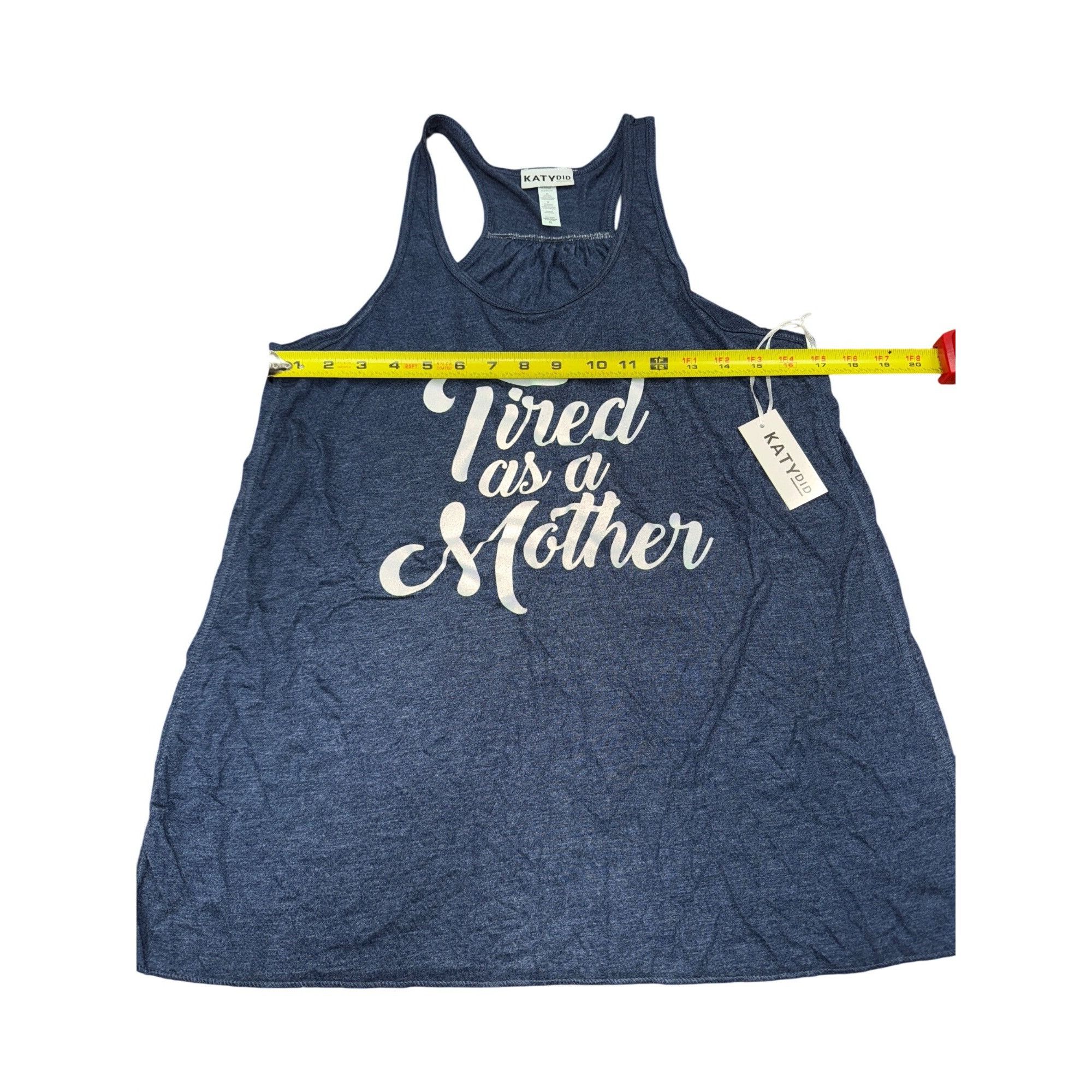 Other KatyDid "Tired As A Mother" Womens Racerback Tank Top XL Hea Size XL / US 12-14 / IT 48-50 - 6 Thumbnail